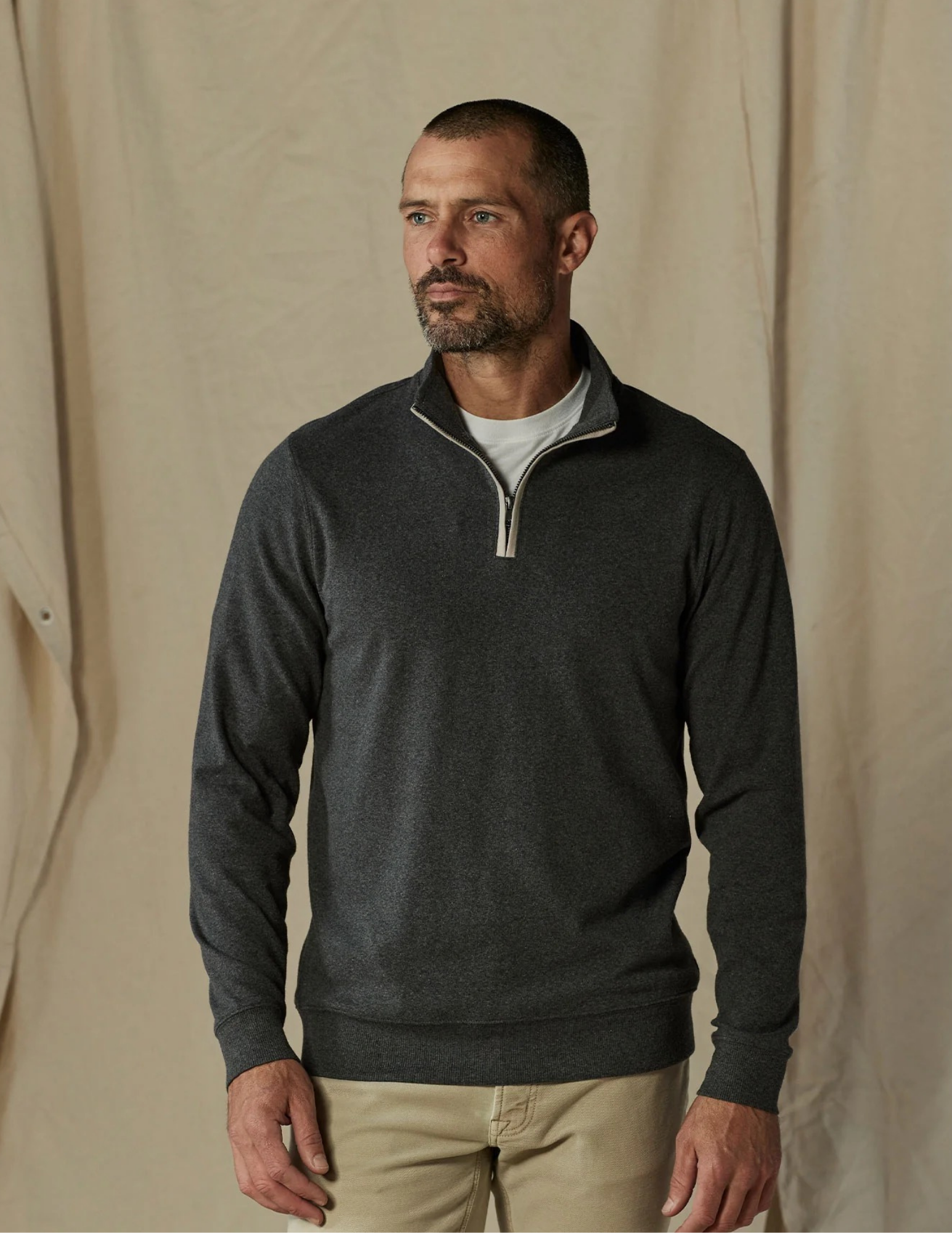 Normal Brand Puremeso Weekend Quarter Zip - Charcoal