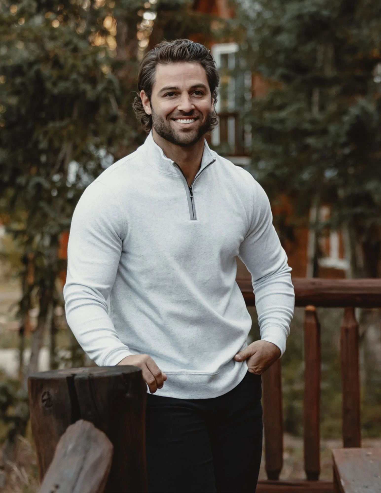 Normal Brand Puremeso Weekend Quarter Zip - Stone