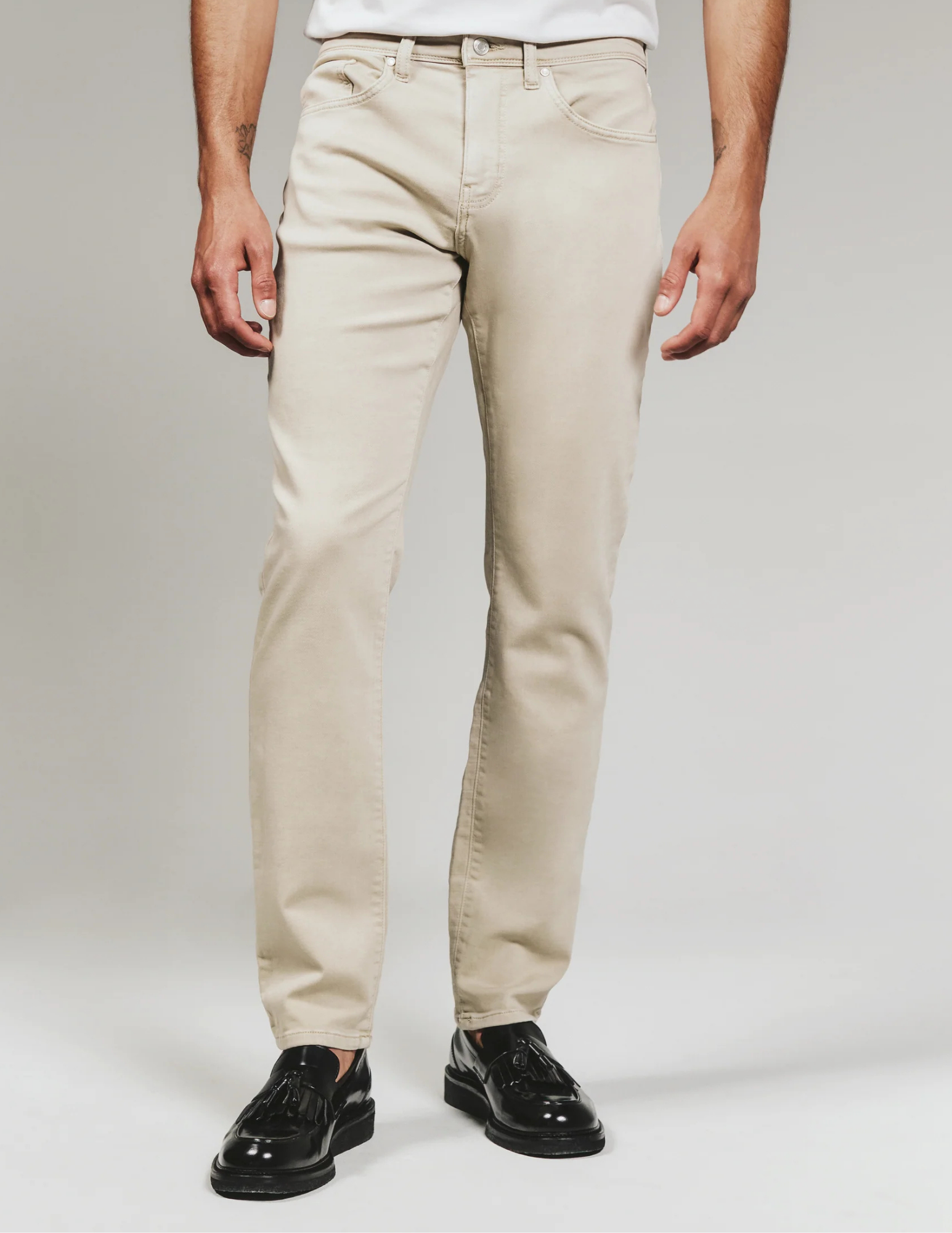 7 Diamonds Payton 5 Pkt Pant - Dune - The Foundry