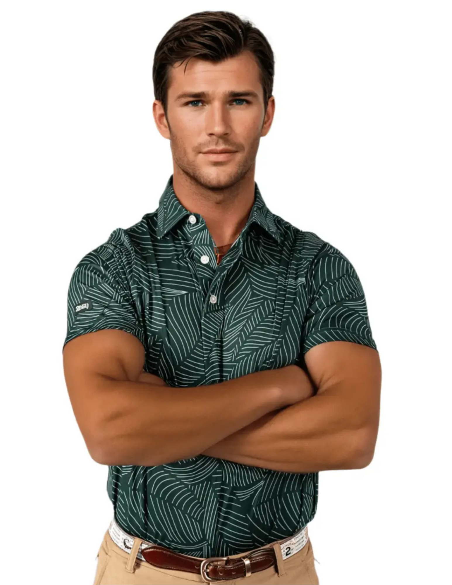 2Putt- Bermuda Leaf Men's Polo