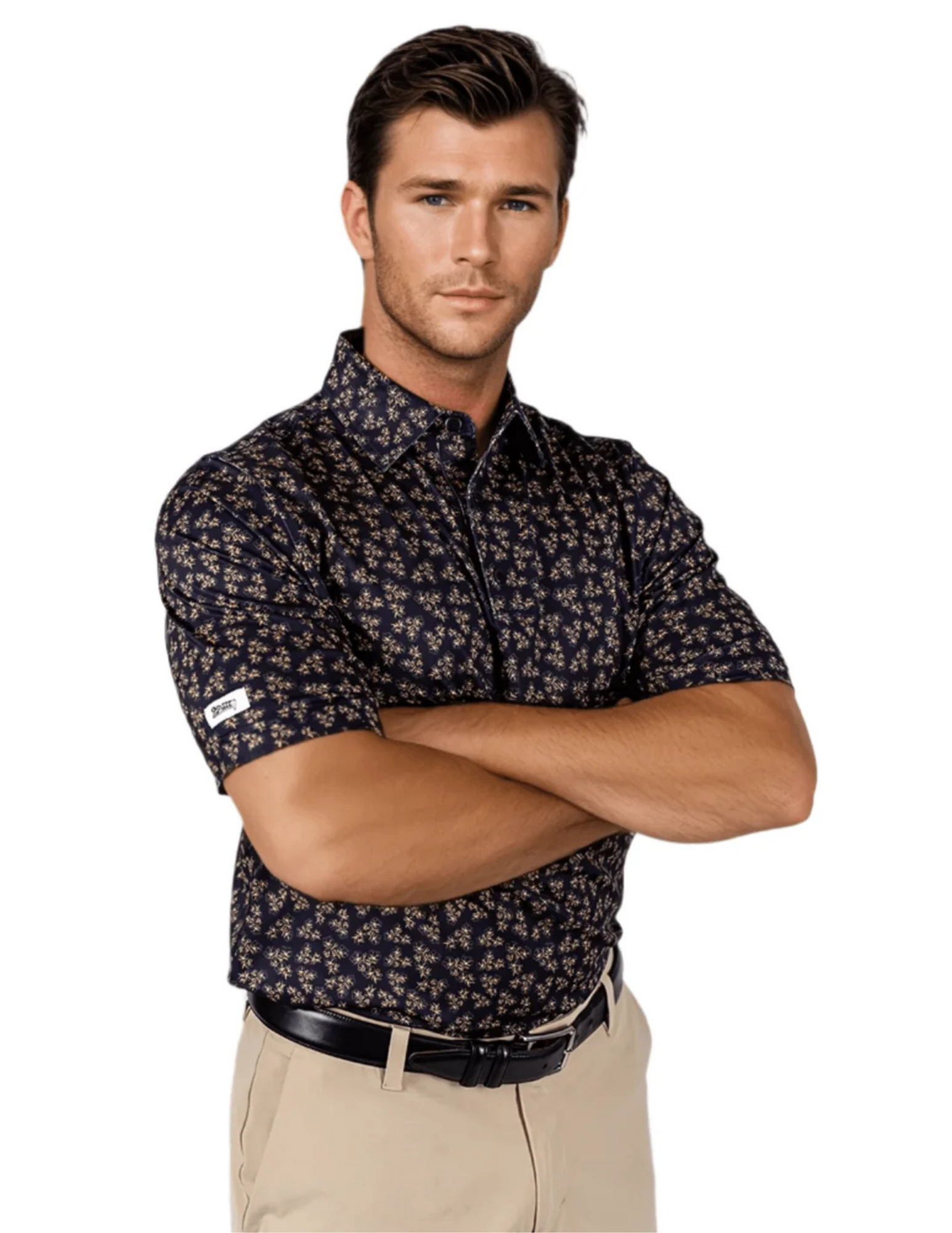 2Putt- Dark Floral Men's Polo