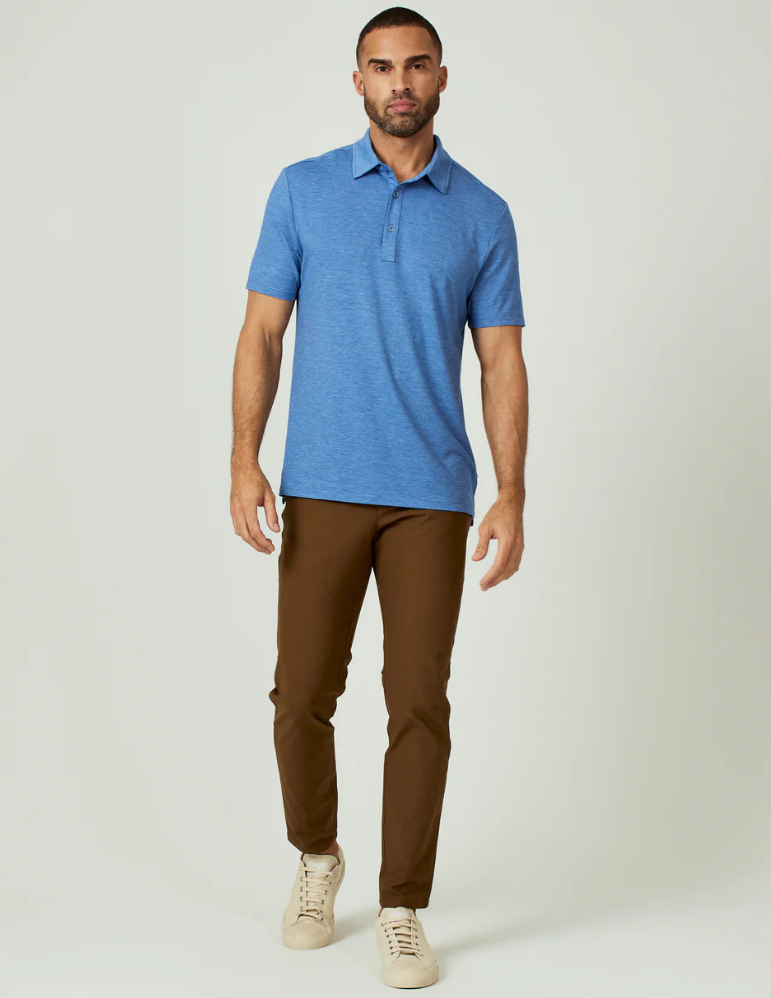 7 Diamonds Gautier Polo - Blue