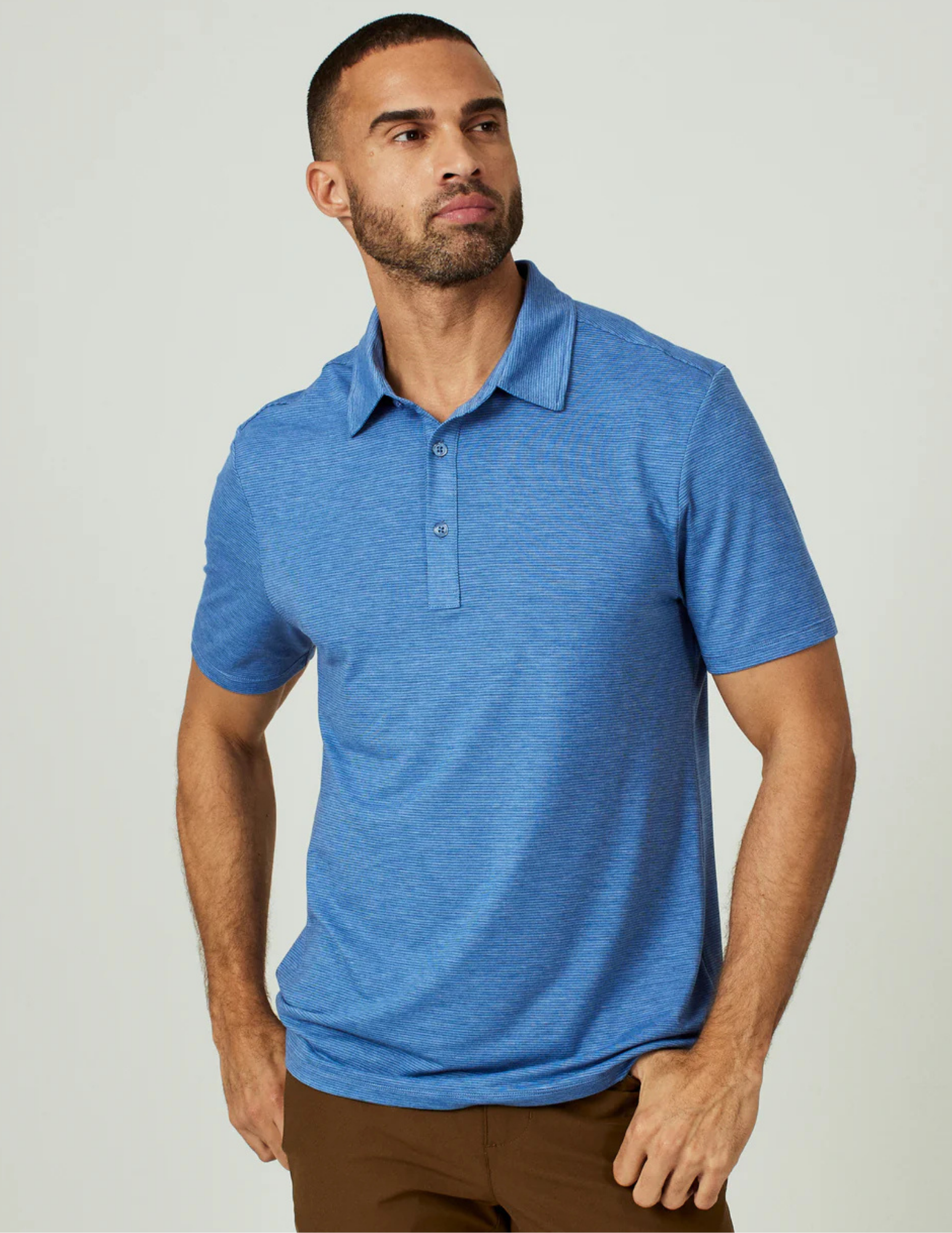 7 Diamonds Gautier Polo - Blue