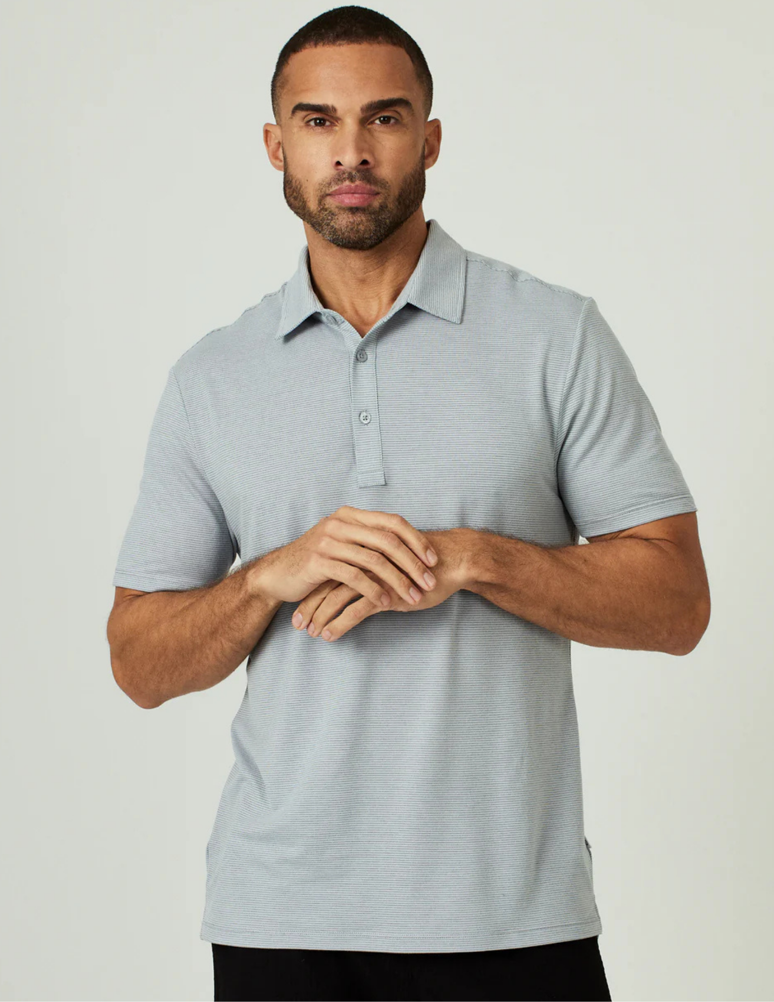 7 Diamonds Gautier Polo - Light Grey