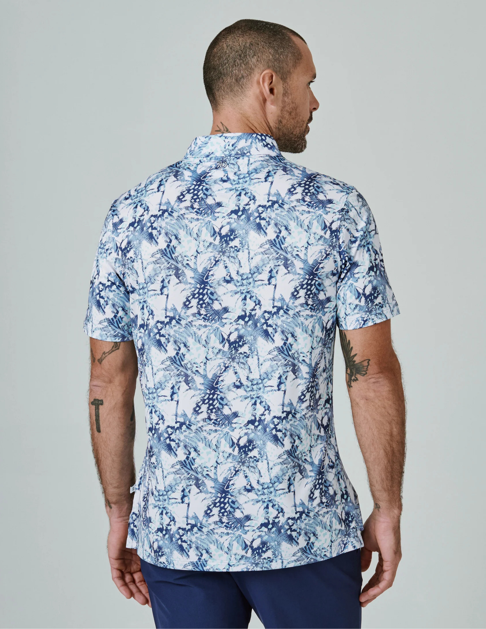 7 Diamonds Indies Polo - Blue - The Foundry