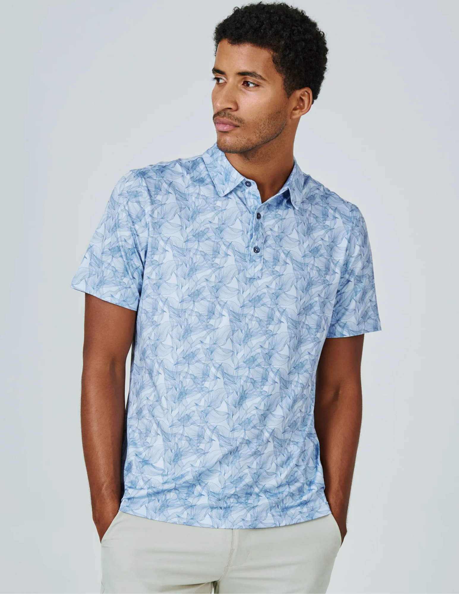 7 Diamonds Karoo Polo - Light Blue - The Foundry