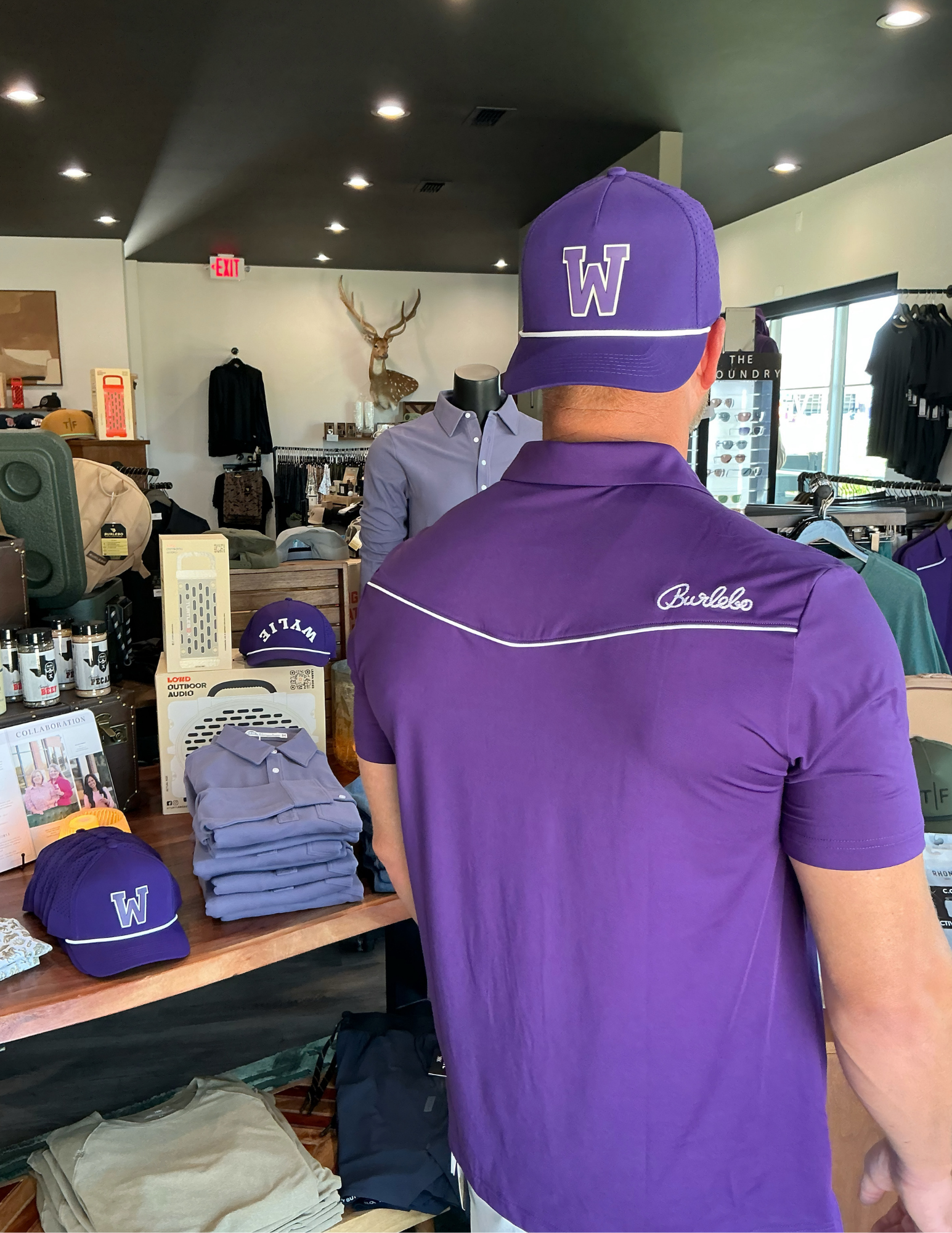 Burlebo Pearl Snap Performance Polo - Purple - The Foundry