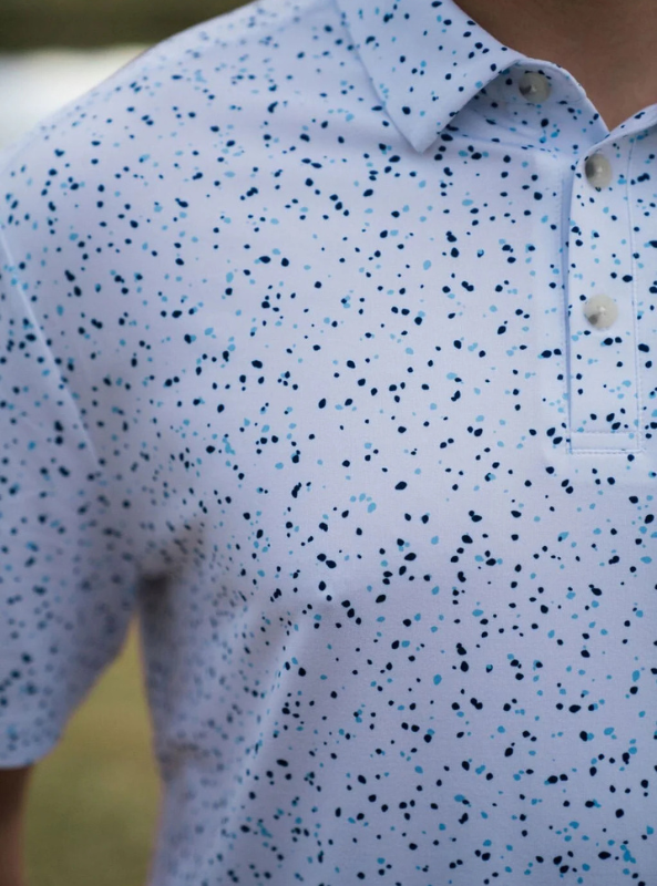 Burlebo- Performance Polo - White Speckled