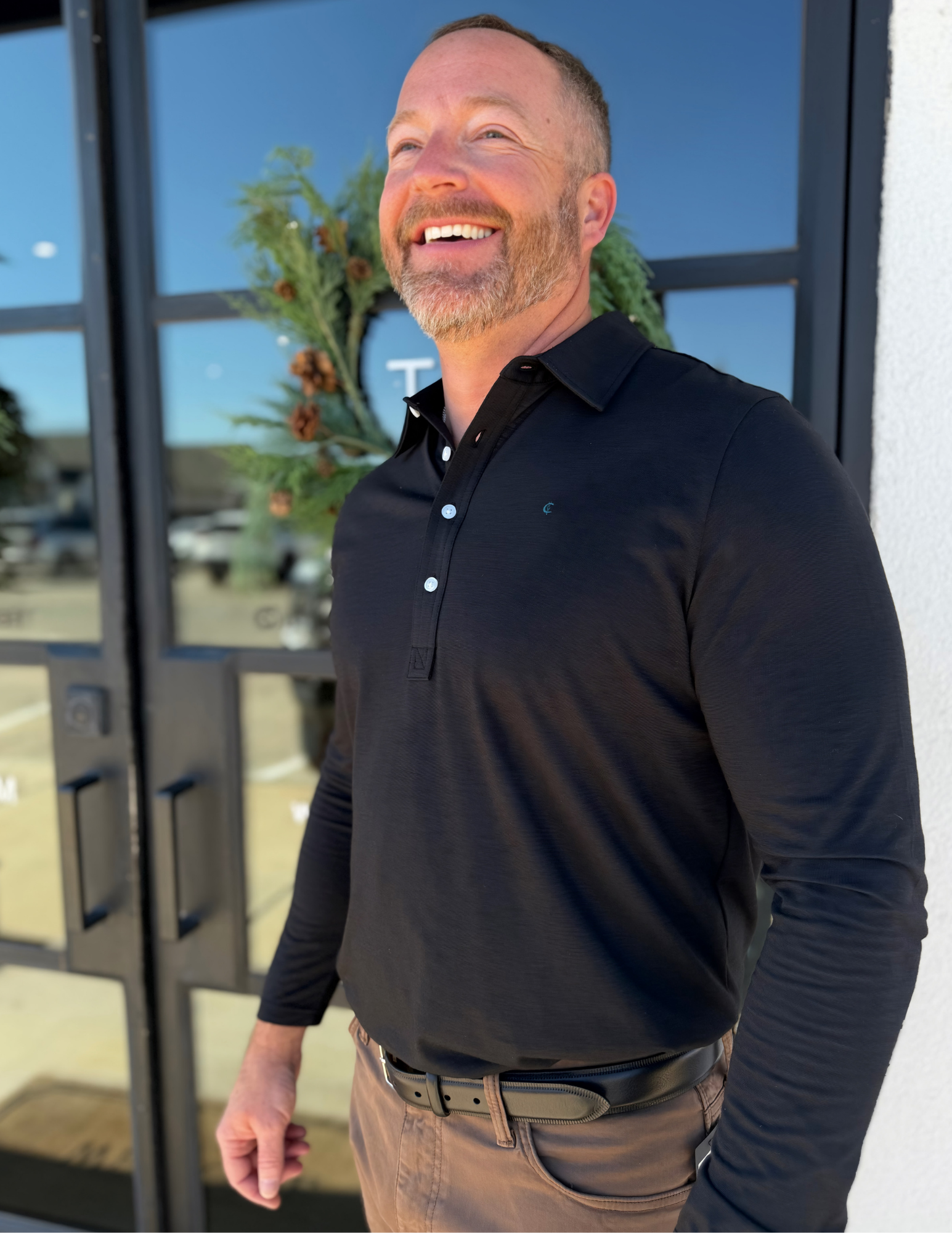 Criquet Brrr LS Range Polo - Dark Knight