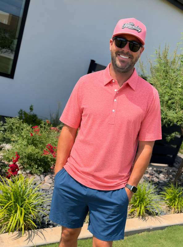 Criquet Performance Range Polo - Sangria