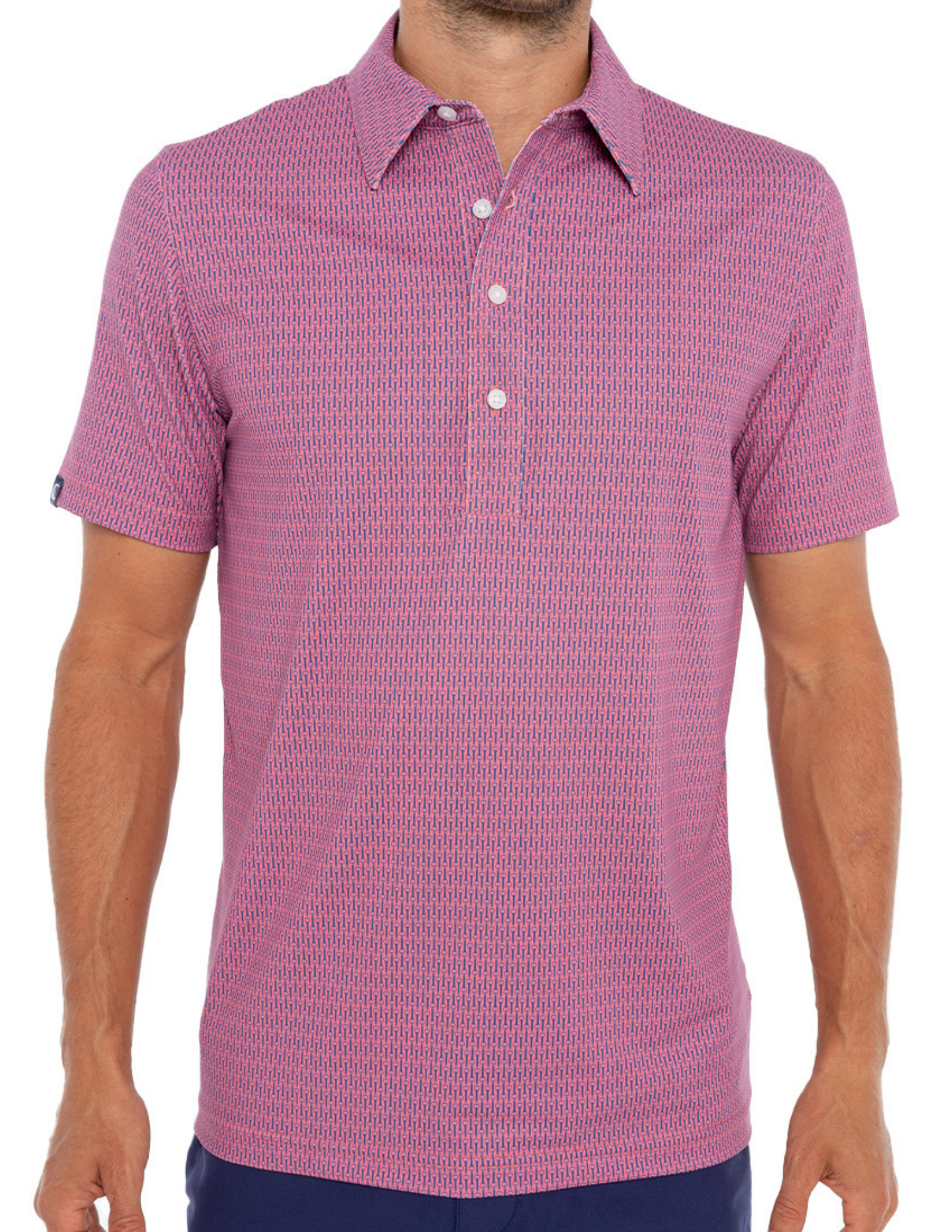 Criquet Performance Sport Range Polo - Bottle Opener Coral