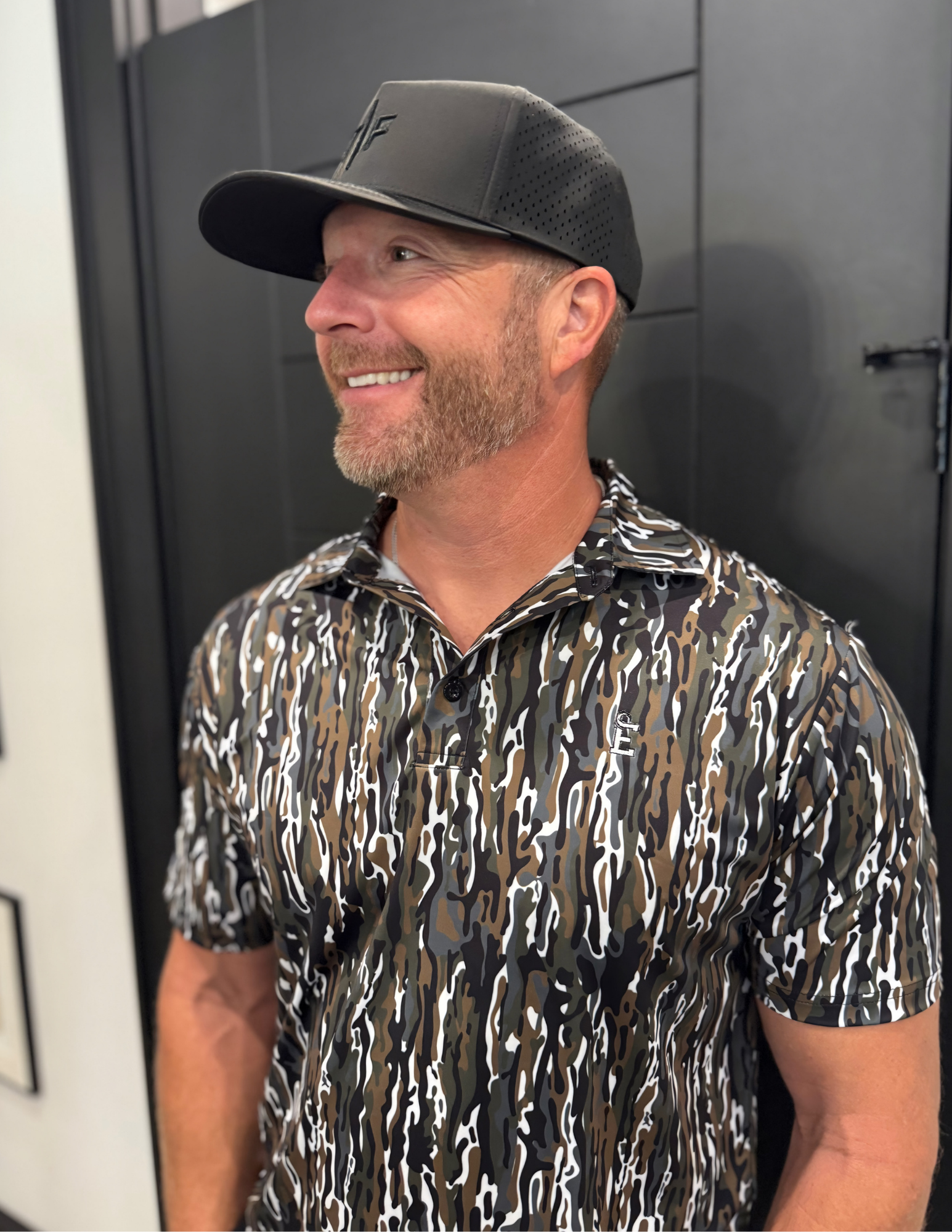 Embry Outdoors- Ranch Camo Golf Polo