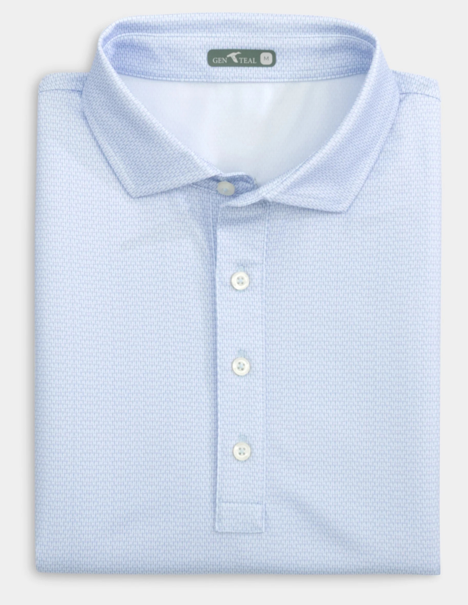 GenTeal Elderberry Bridgeway Printed Performance Polo