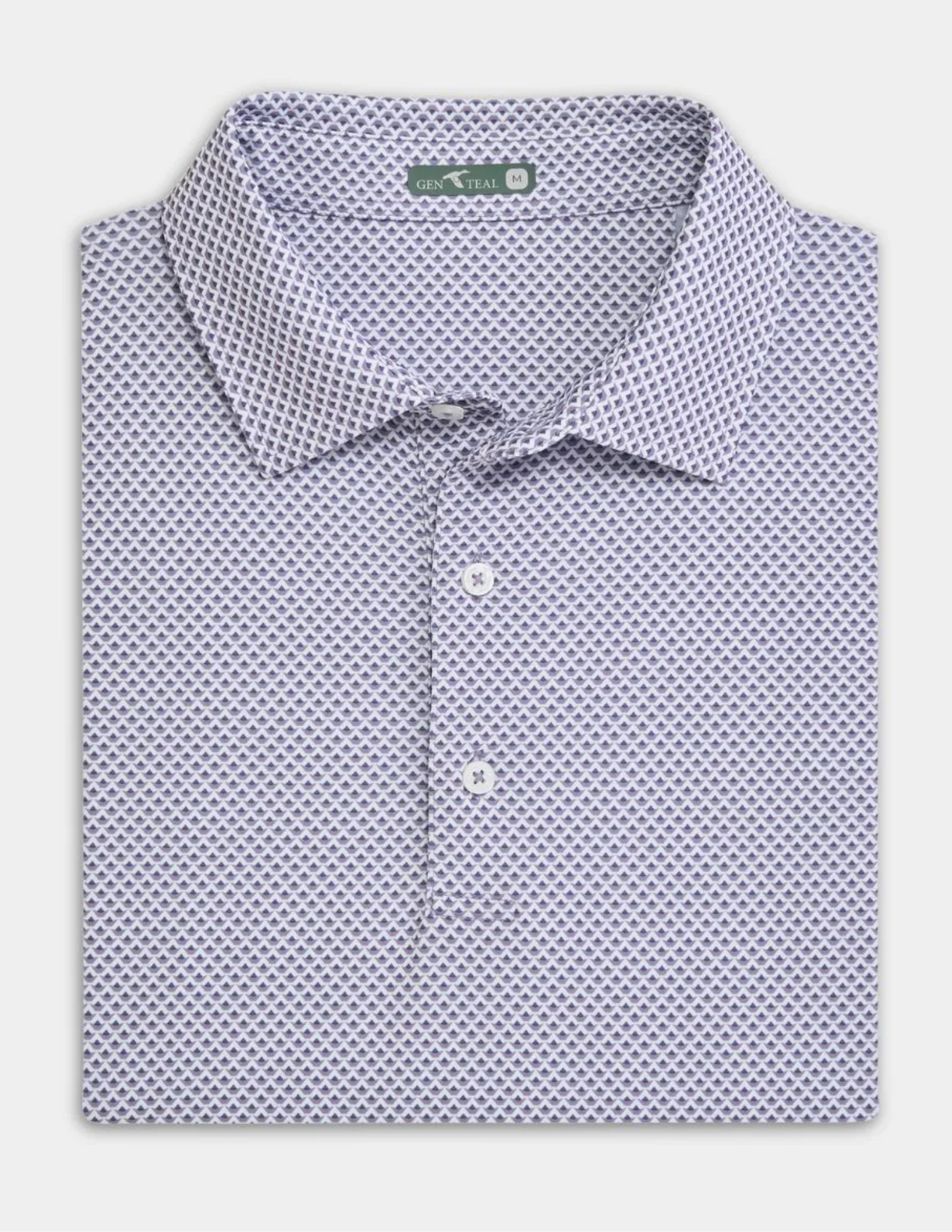 GenTeal Purple Ash Prismatic Performance Polo