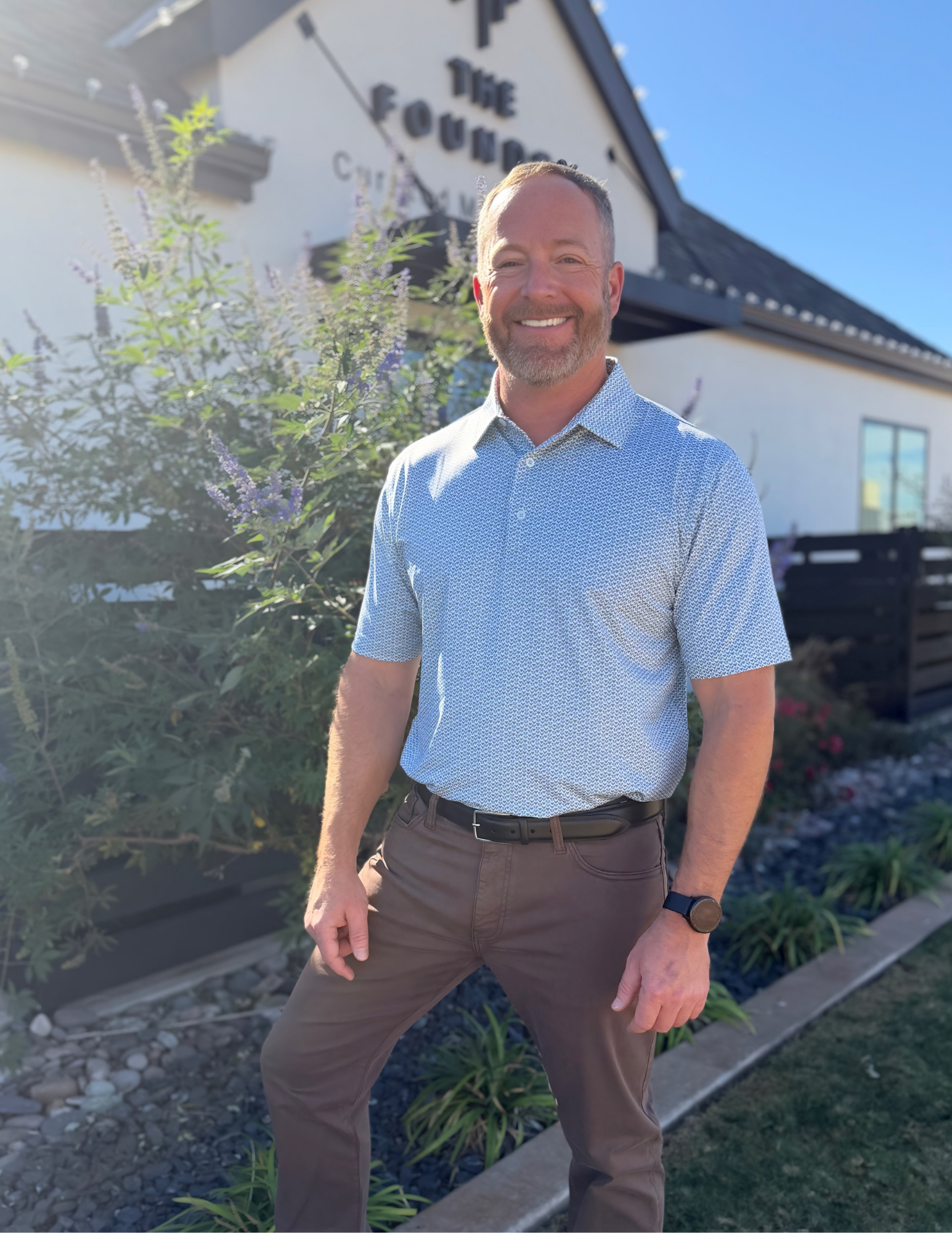 GenTeal Teak Trophy Printed Performance Polo