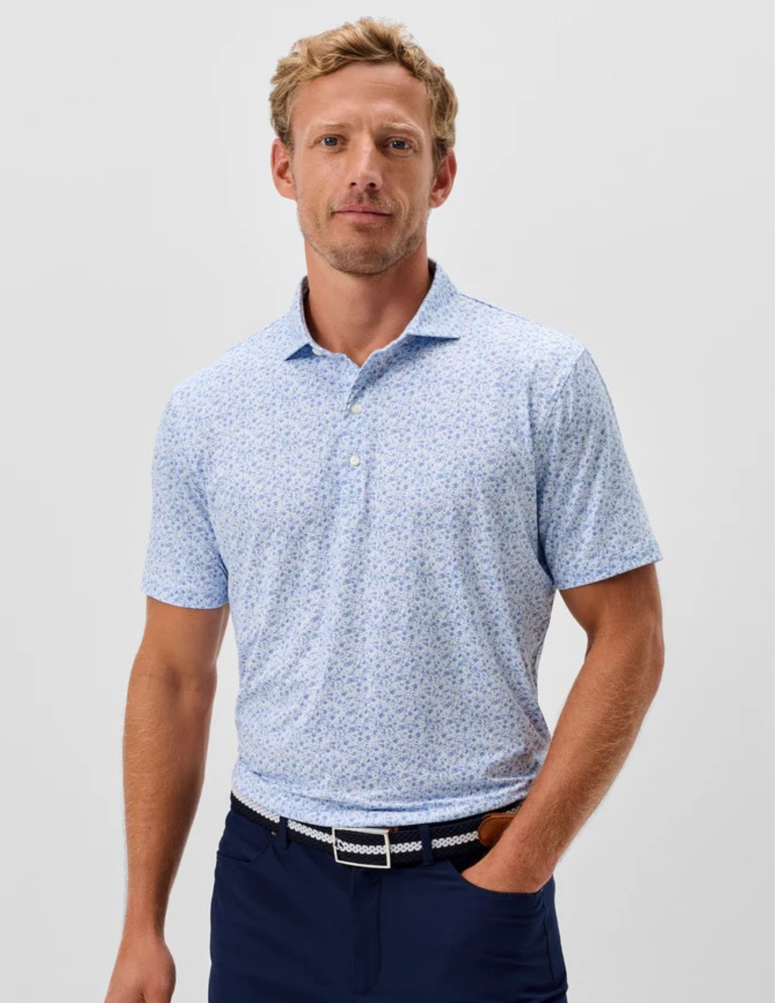 Johnnie-O Featherweight Performance Polo - Marietta Sound Side