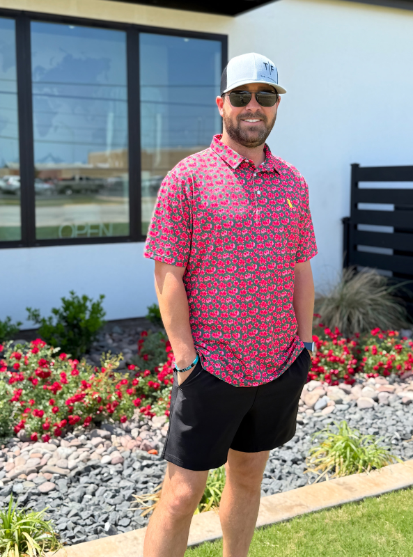 Local Boys Outfitters- Dirty Myrtle Polo Green Azalea