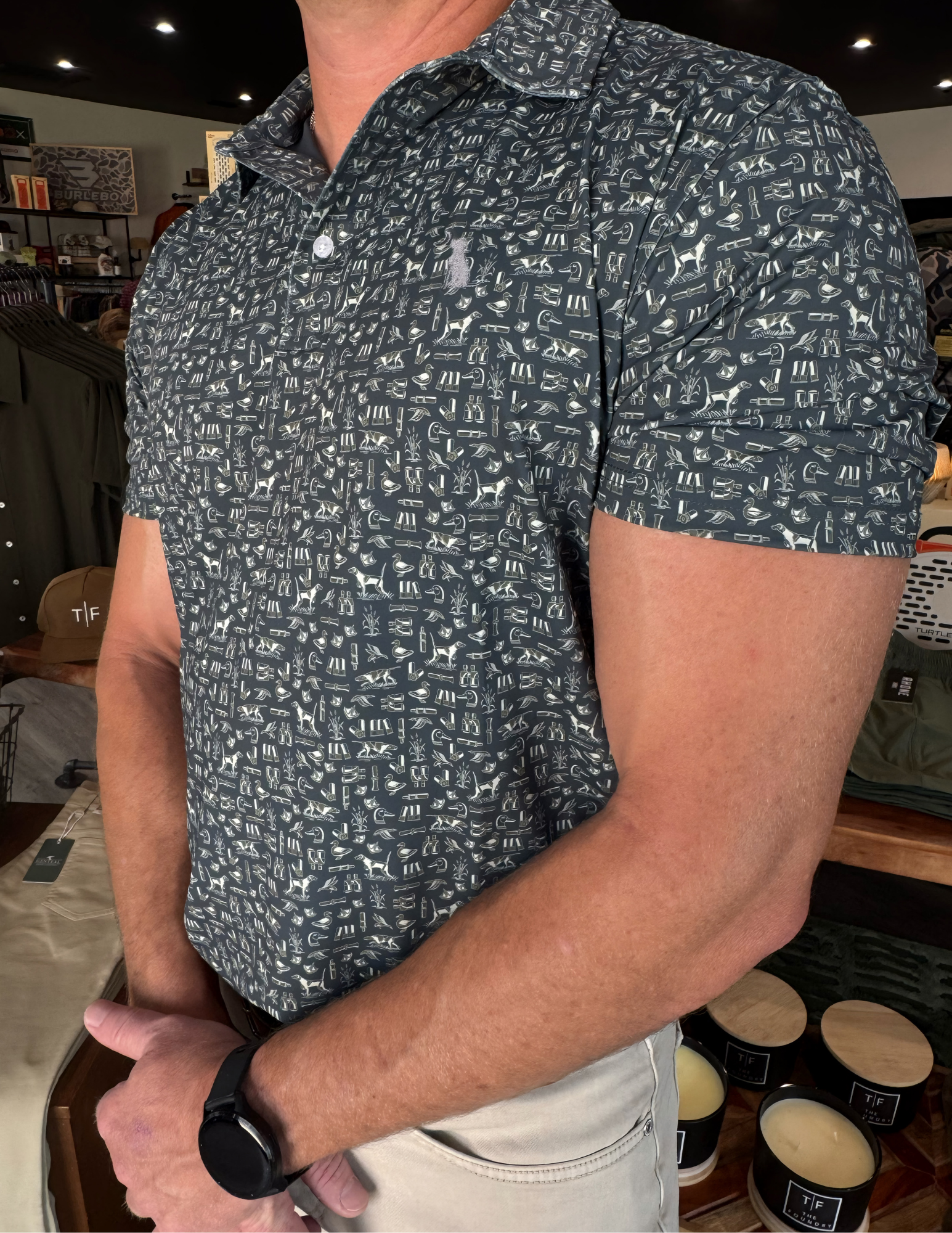 Local Boy Outfitters- Dirty Myrtle Polo- The Hunt Brown