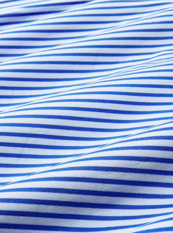 Mizzen & Main Versa SS Polo - Blue Stripe - The Foundry