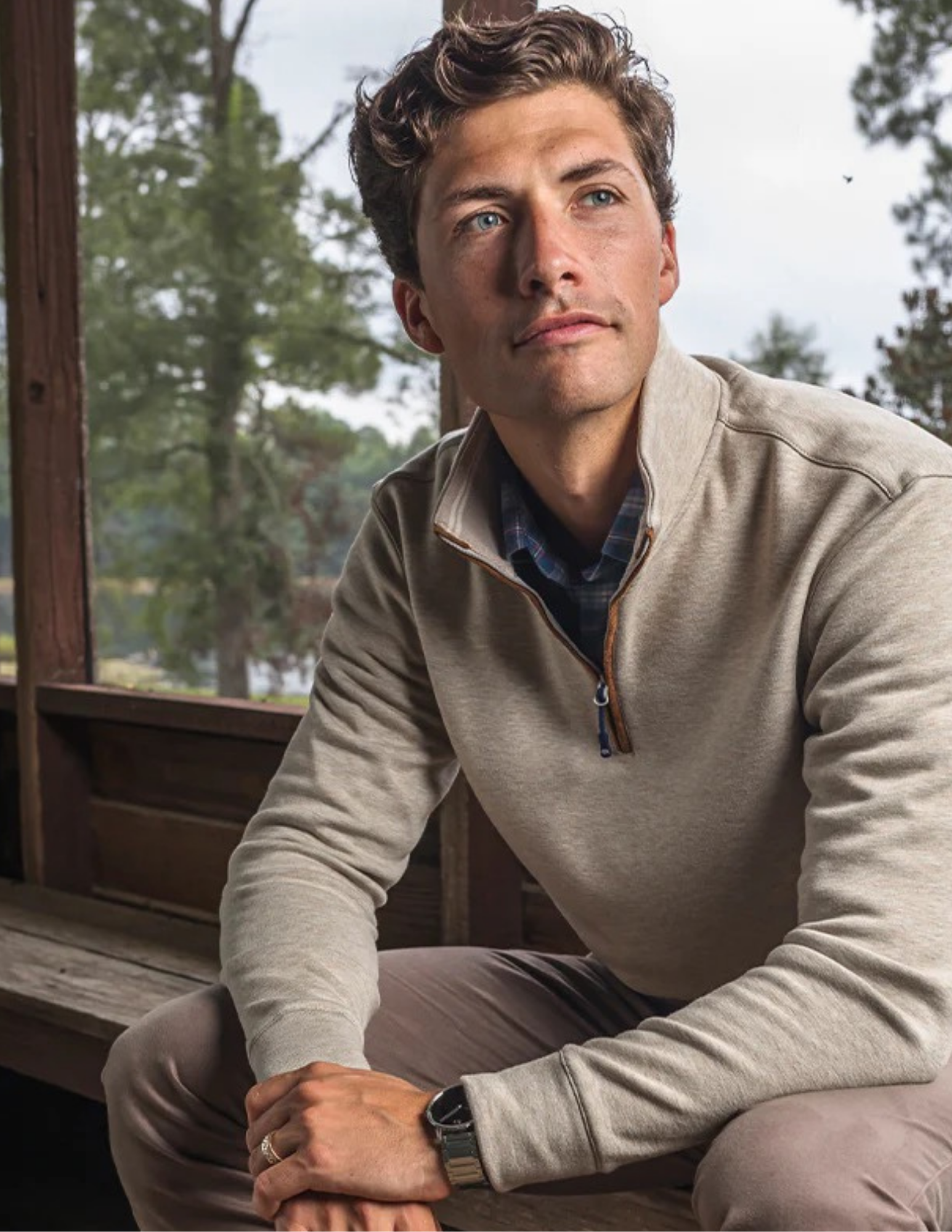 Onward Reserve Frost Fleece Pullover - Frosted Almond