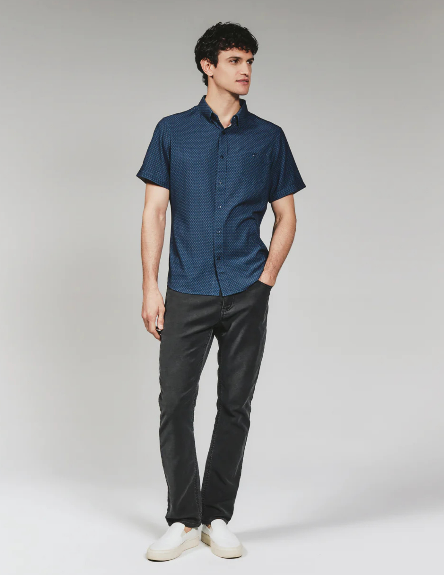 7 Diamonds Bosworth SS Shirt - Navy