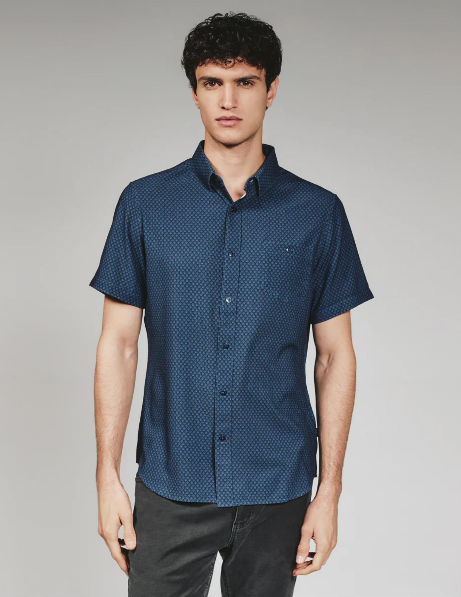 7 Diamonds Bosworth SS Shirt - Navy