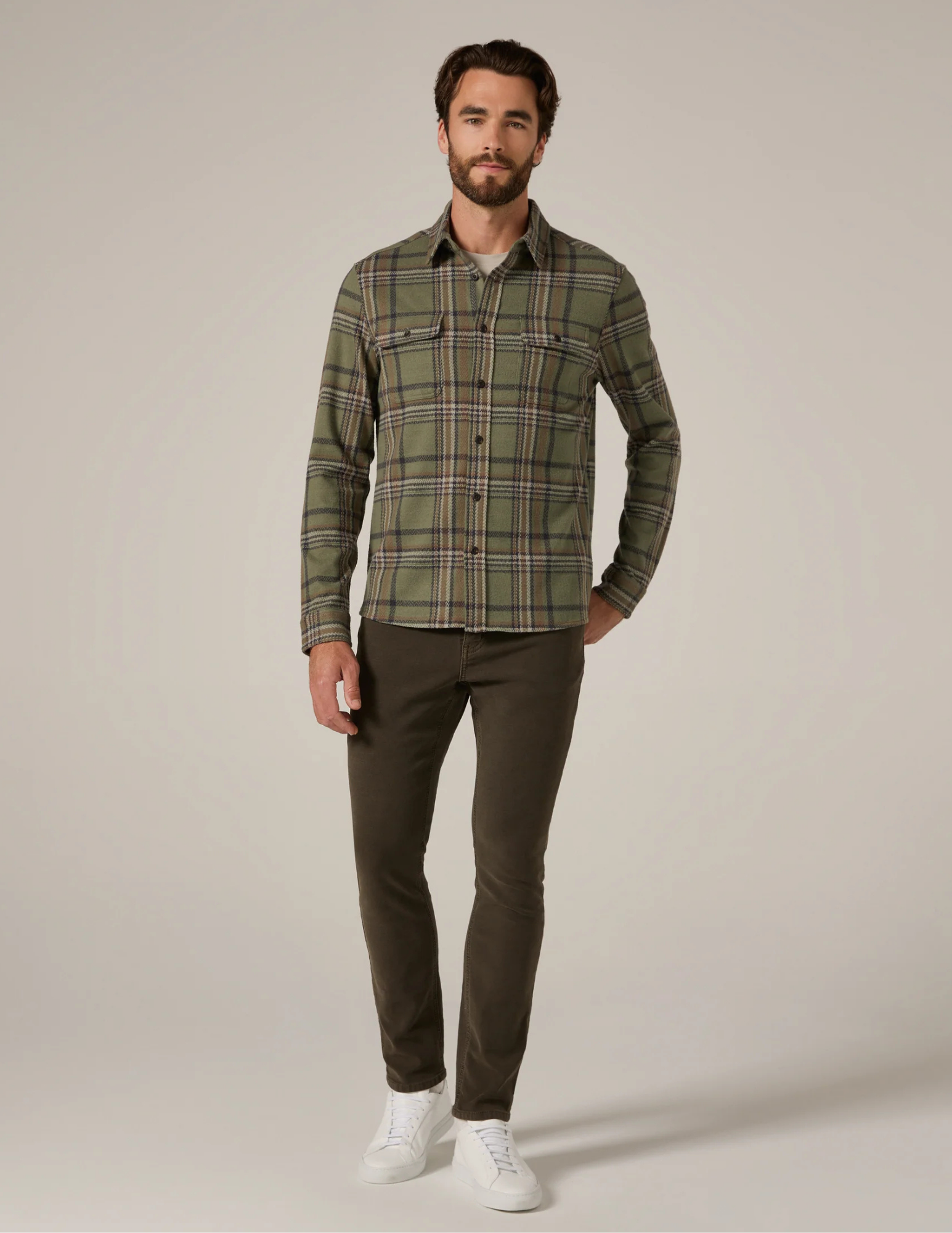 7 Diamonds Generation LS Shirt - Basil - The Foundry