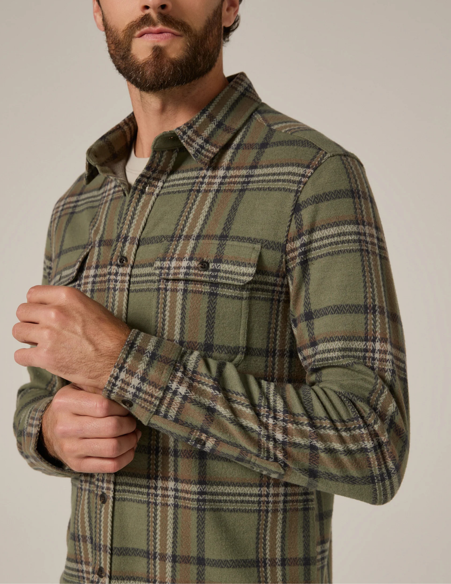 7 Diamonds Generation LS Shirt - Basil - The Foundry