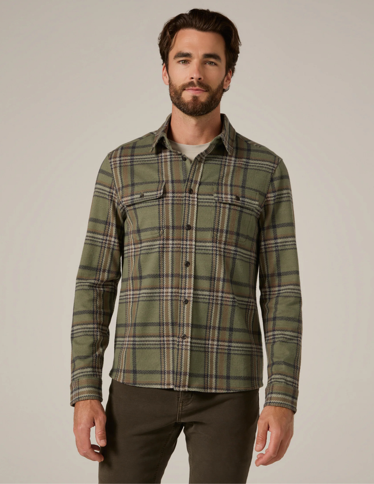 7 Diamonds Generation LS Shirt - Basil - The Foundry
