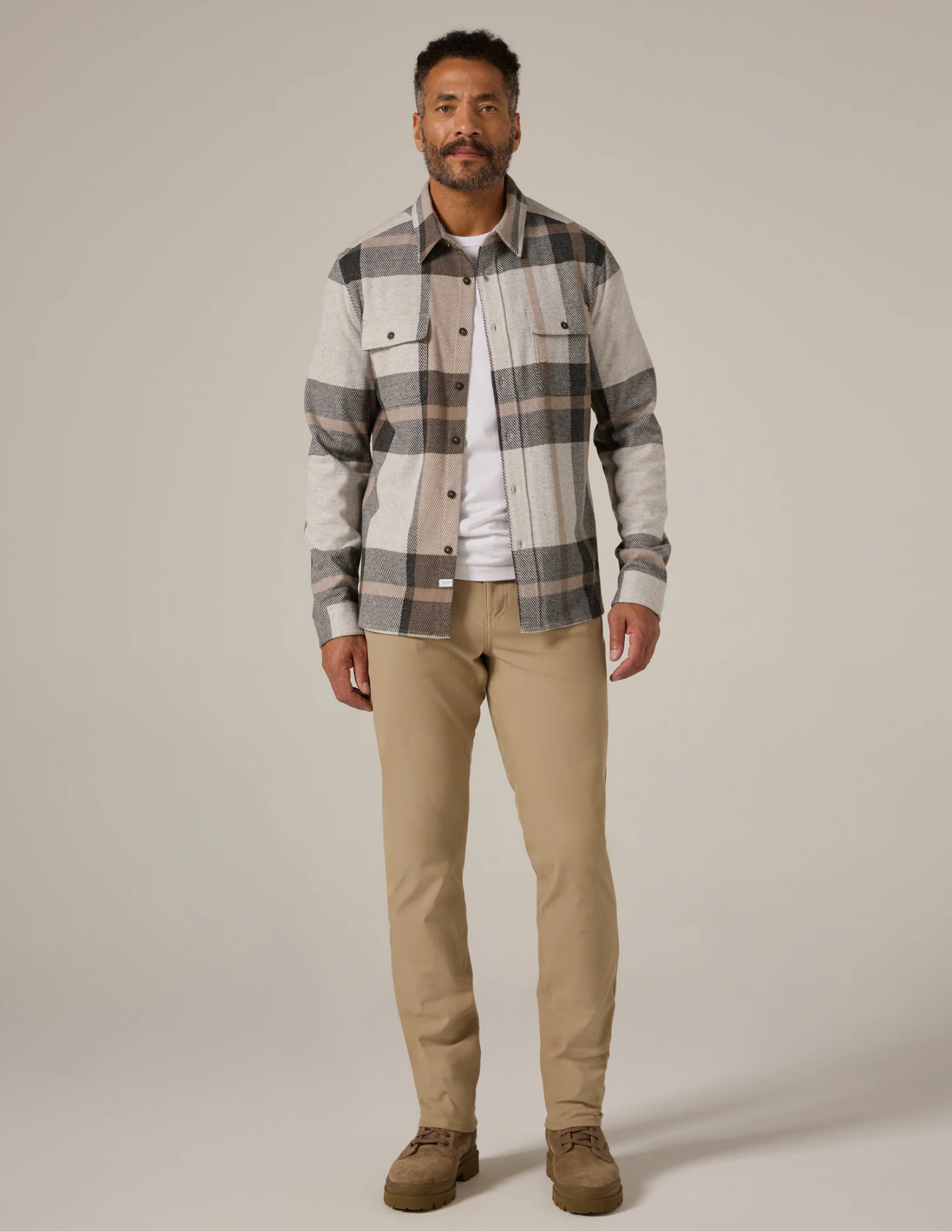 7 Diamonds Generation LS Shirt - Beige - The Foundry