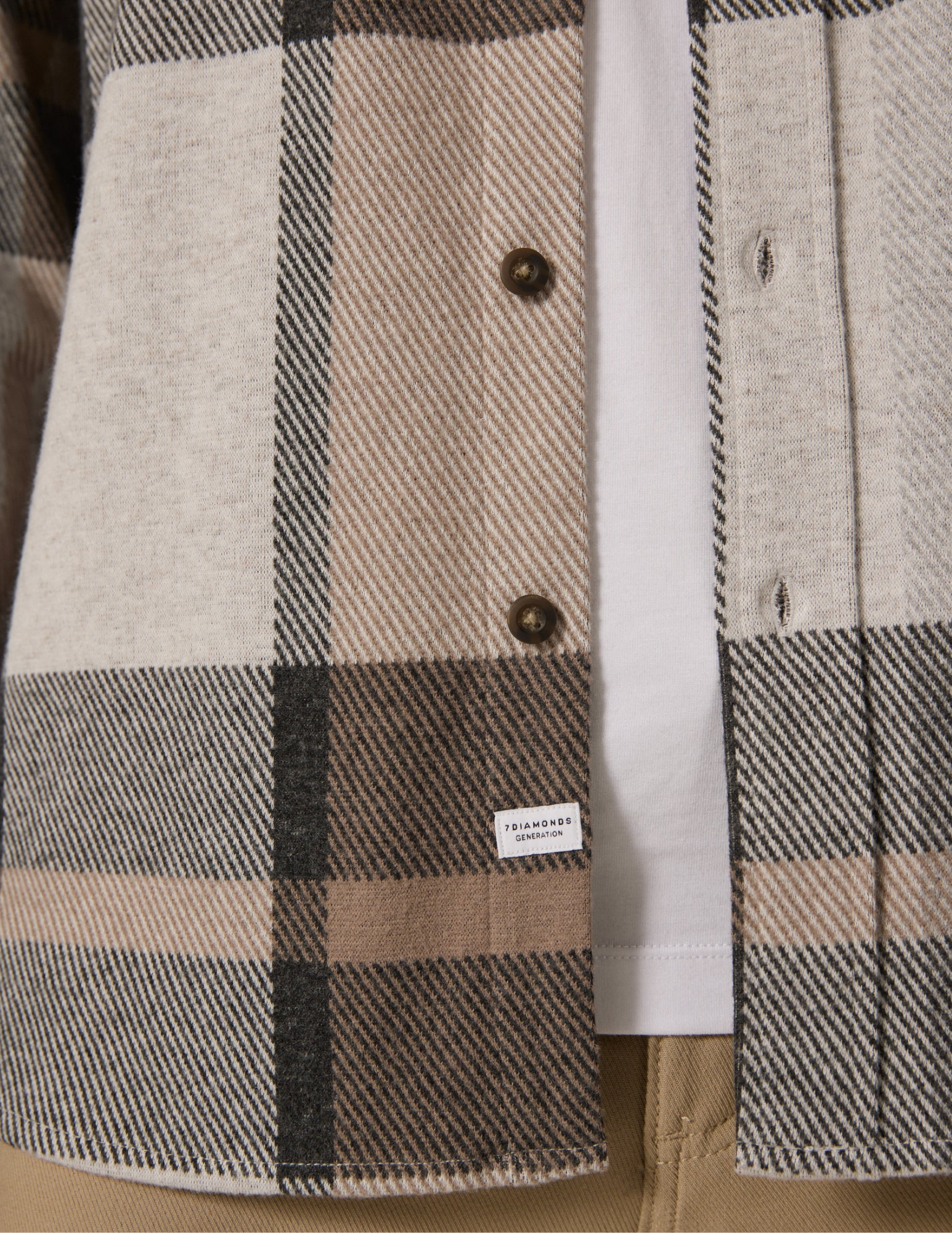 7 Diamonds Generation LS Shirt - Beige - The Foundry