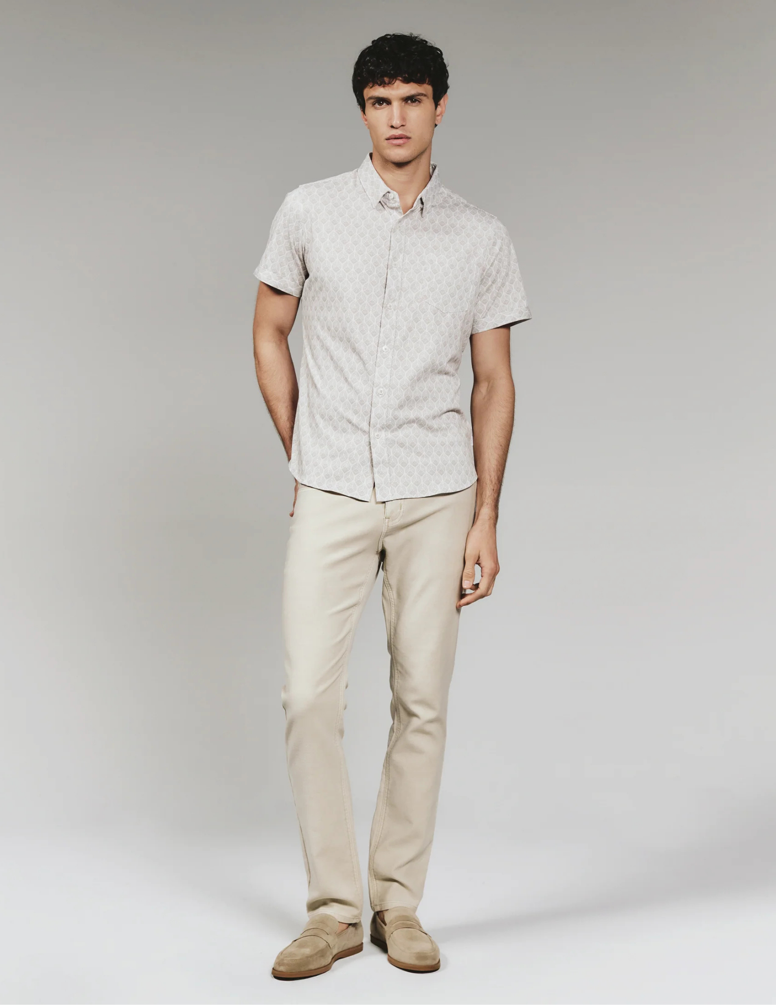 7 Diamonds Holden SS Shirt - Taupe - The Foundry