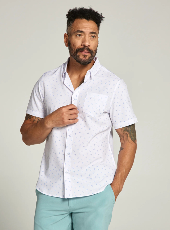 7 Diamonds Kairi Short Sleeve Shirt - White