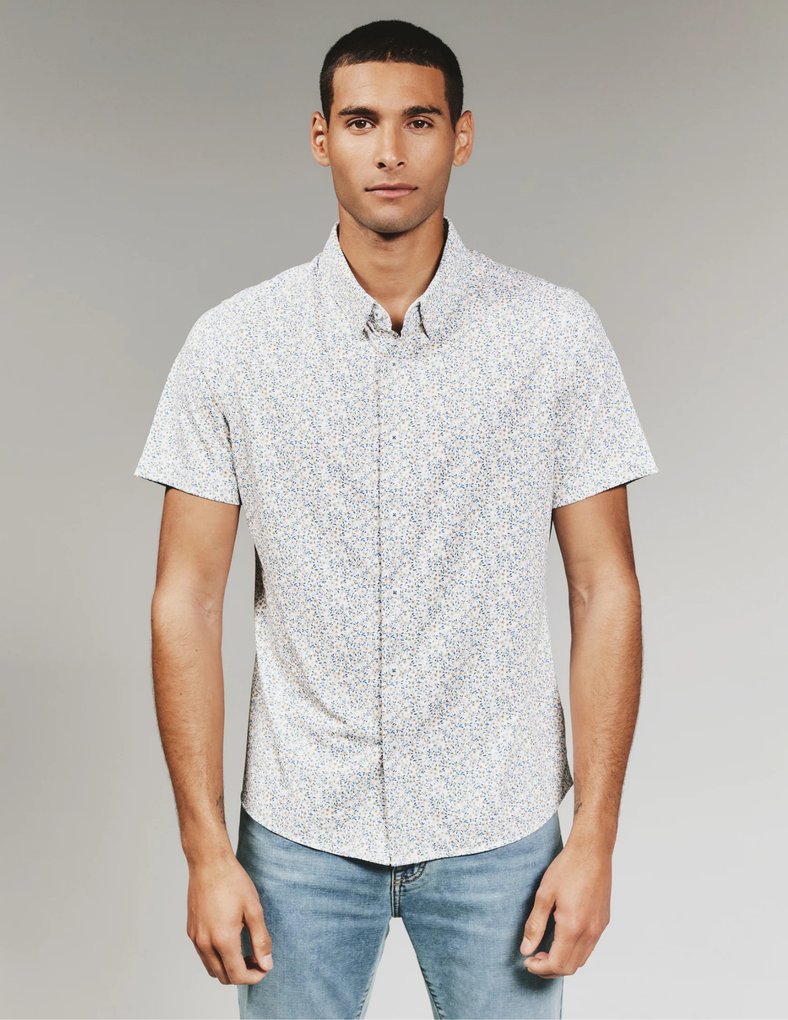 7 Diamonds Mercer SS Shirt - Natural - The Foundry
