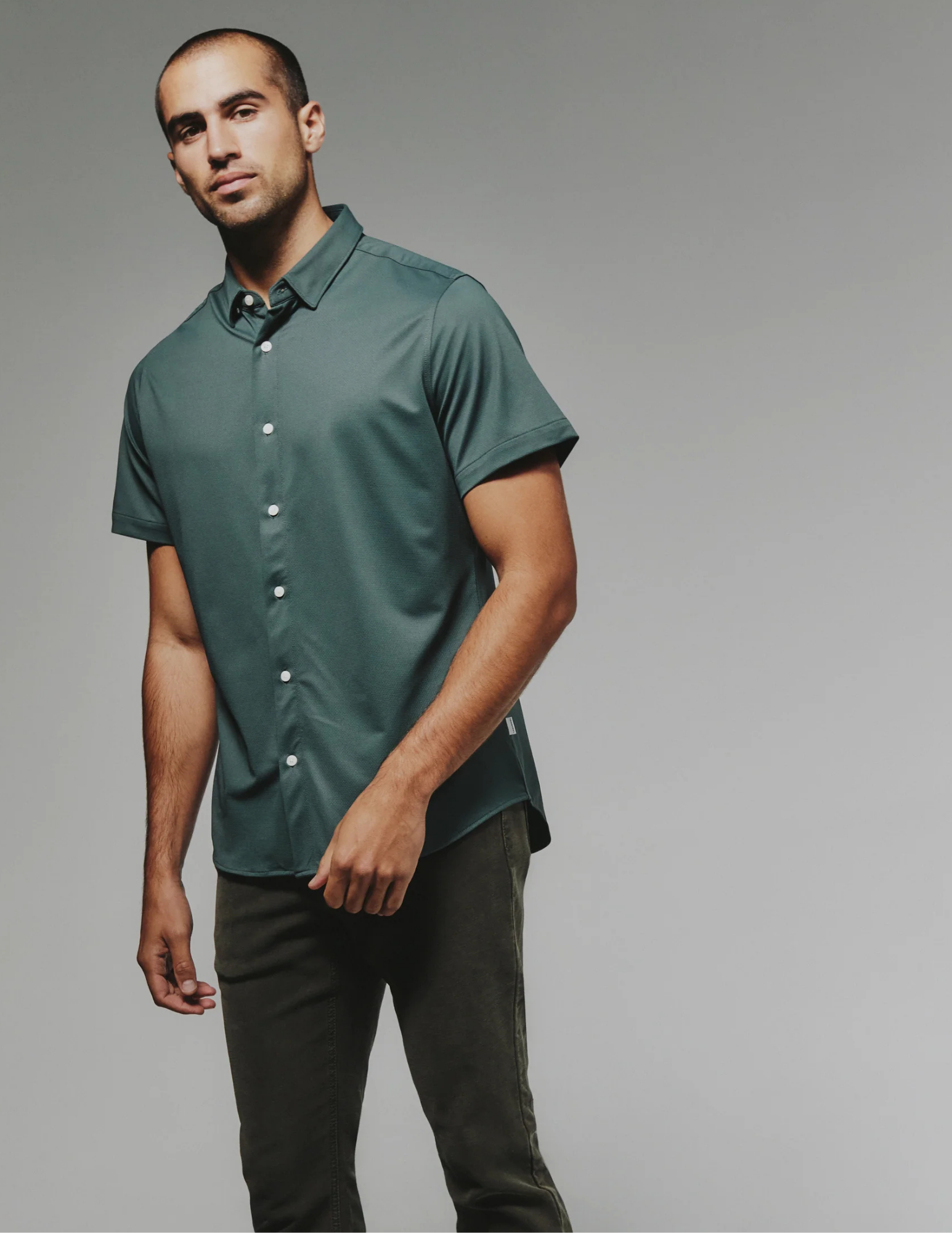 7 Diamonds Owen SS Shirt - Basil - The Foundry