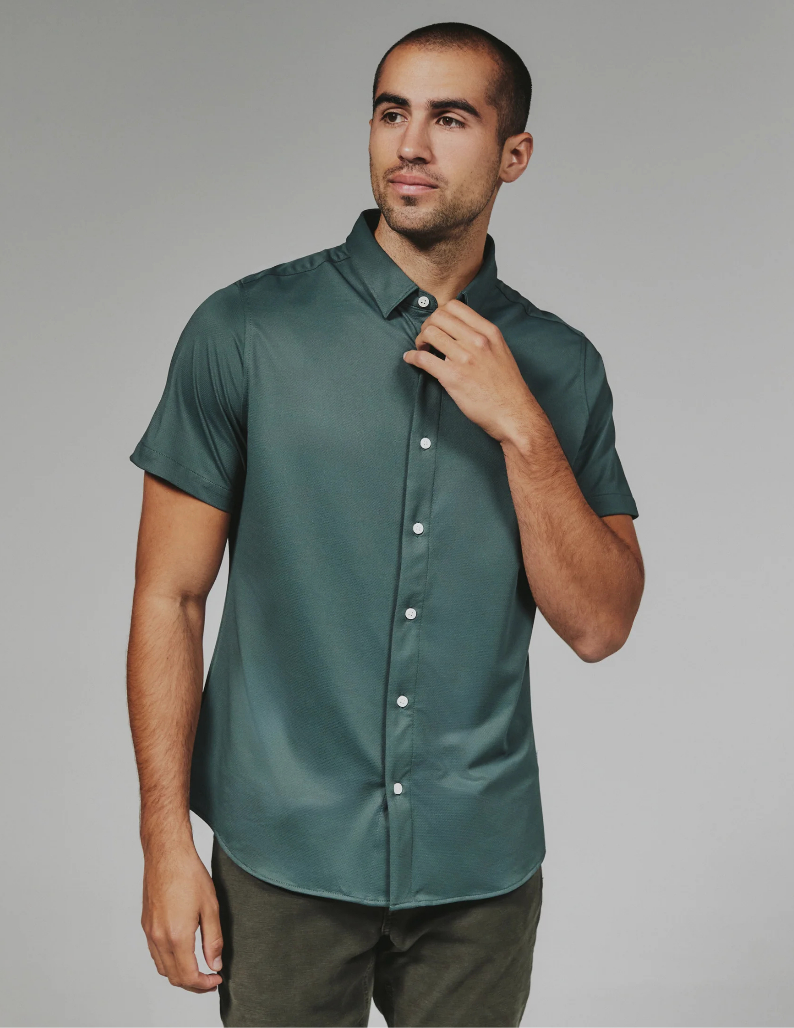 7 Diamonds Owen SS Shirt - Basil - The Foundry