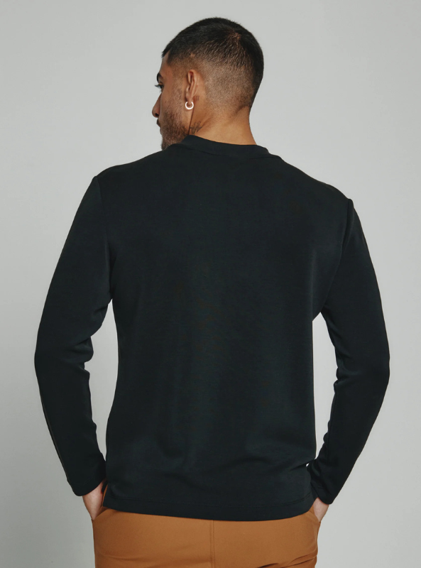 7Diamonds Rev Mock Neck- Black - The Foundry