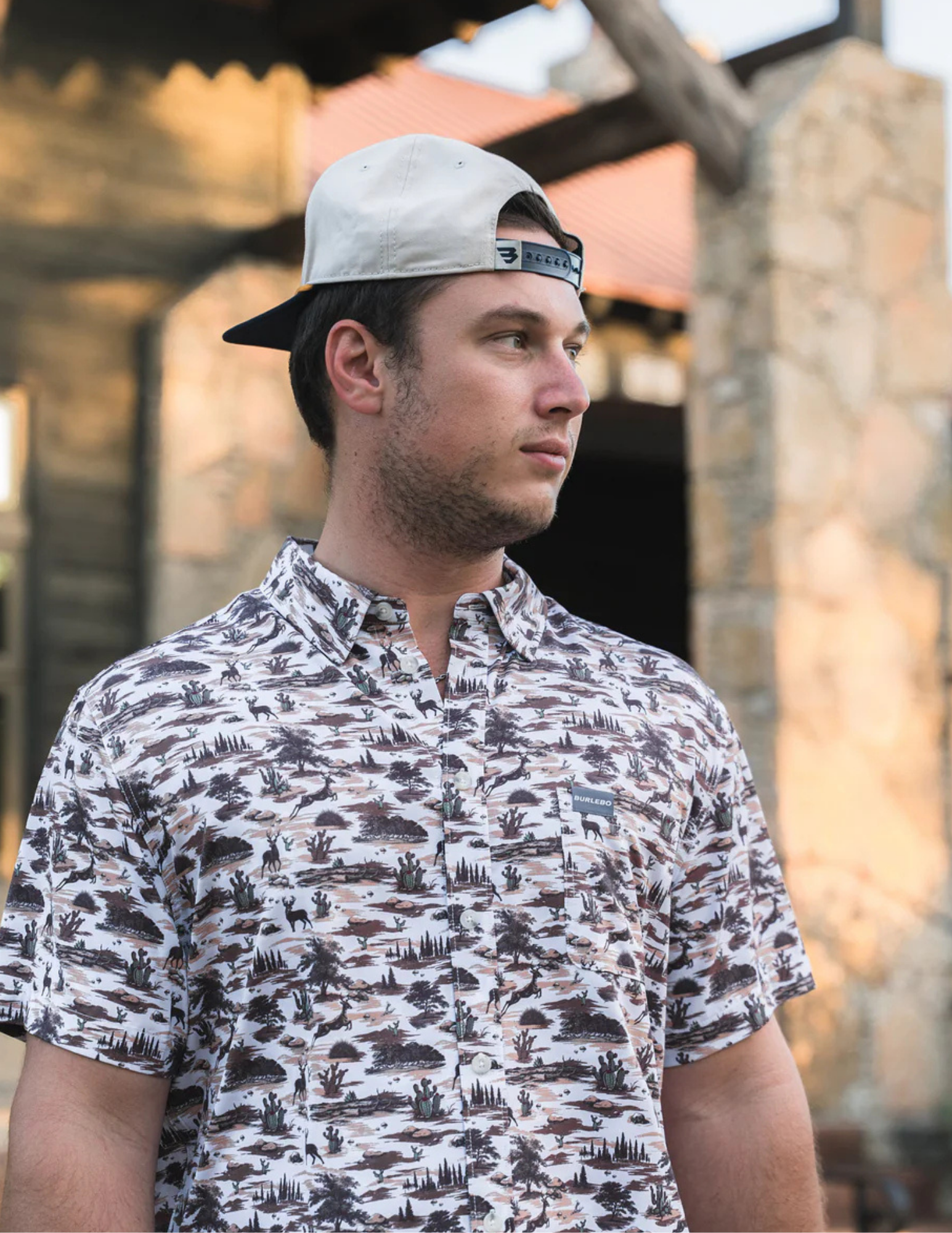 Burlebo Performance Button Up - Brush Country