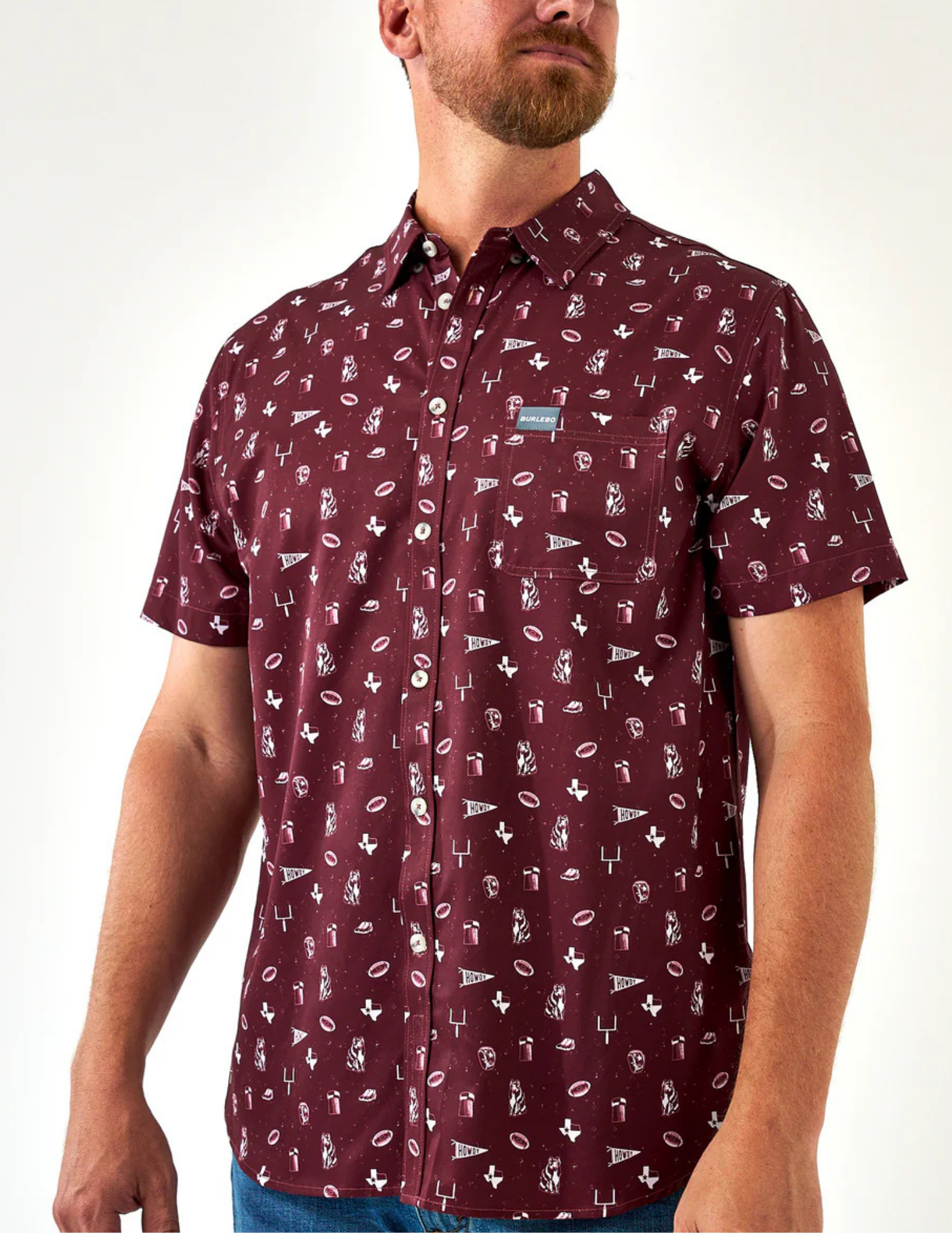 Burlebo Performance Button Up - Gameday in College Station