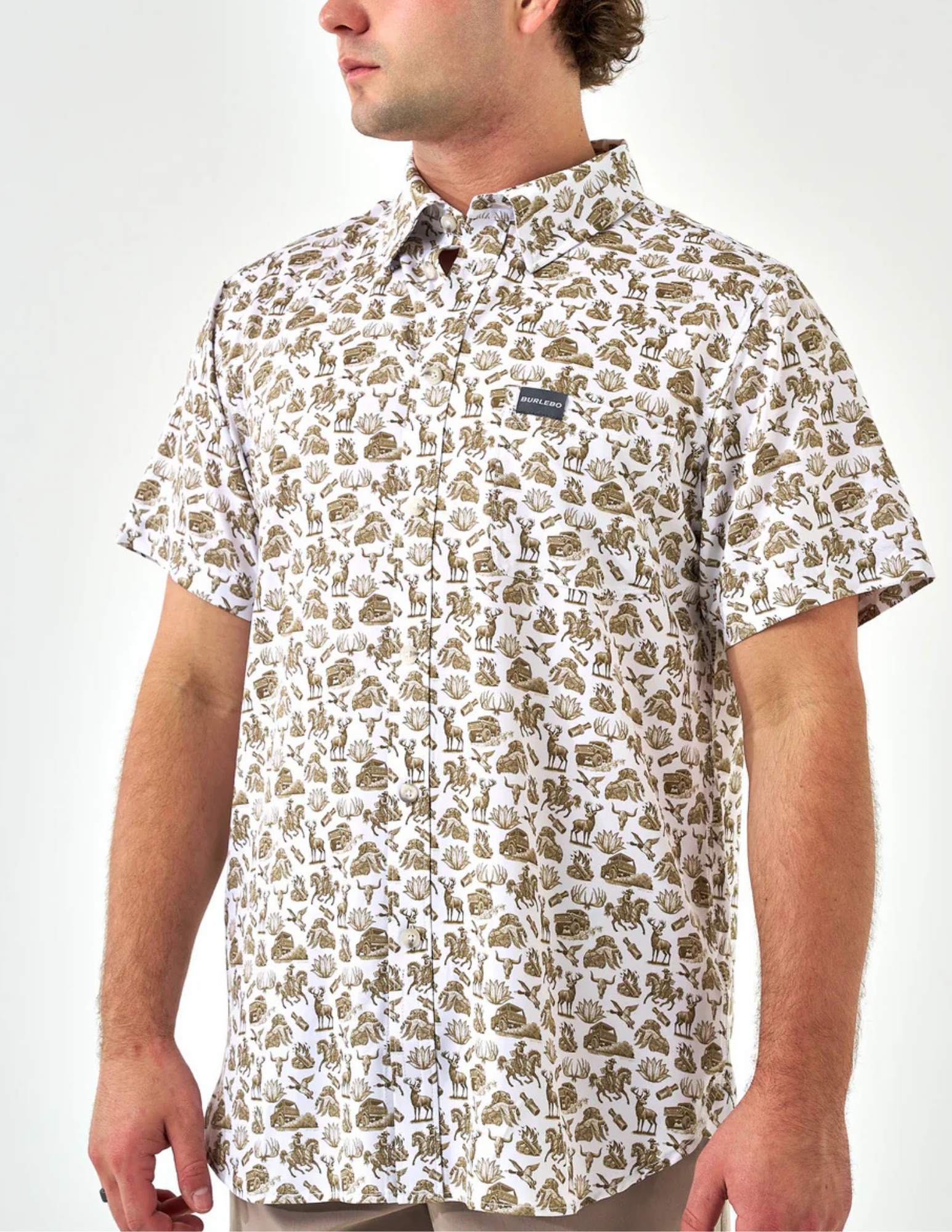 Burlebo Performance Button Up - Into the Wild
