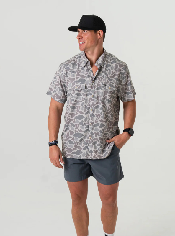 Burlebo Performance Western Shirt - Classic Deer Camo