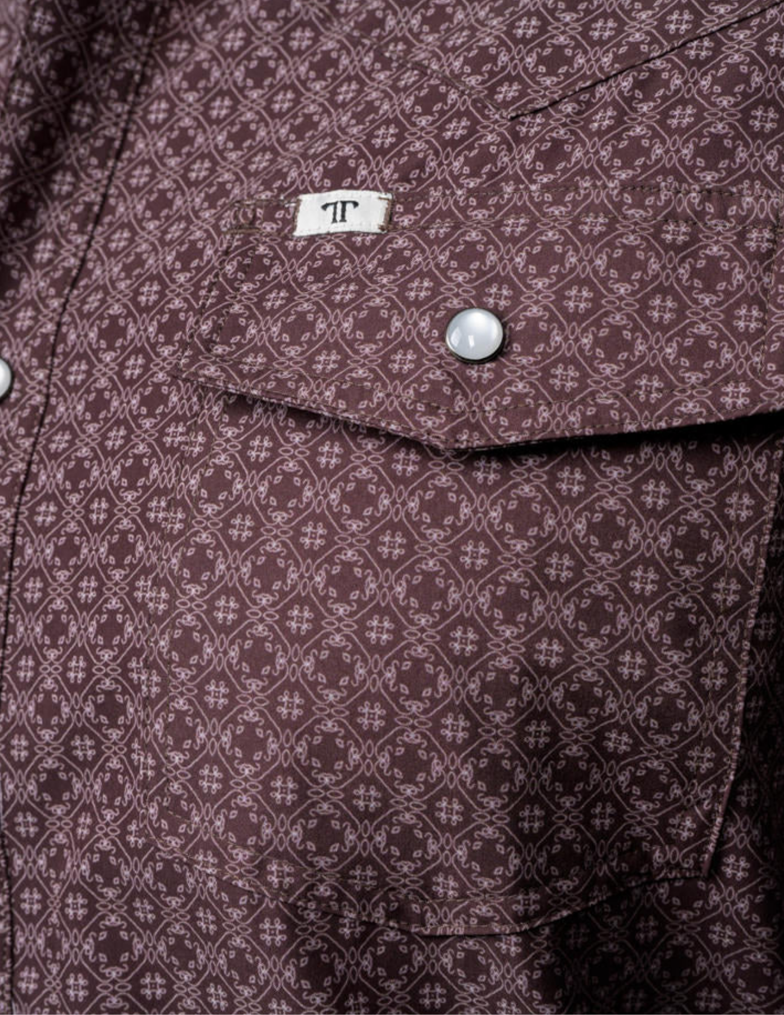 Ferrell Silas LS Snap Shirt - Brown