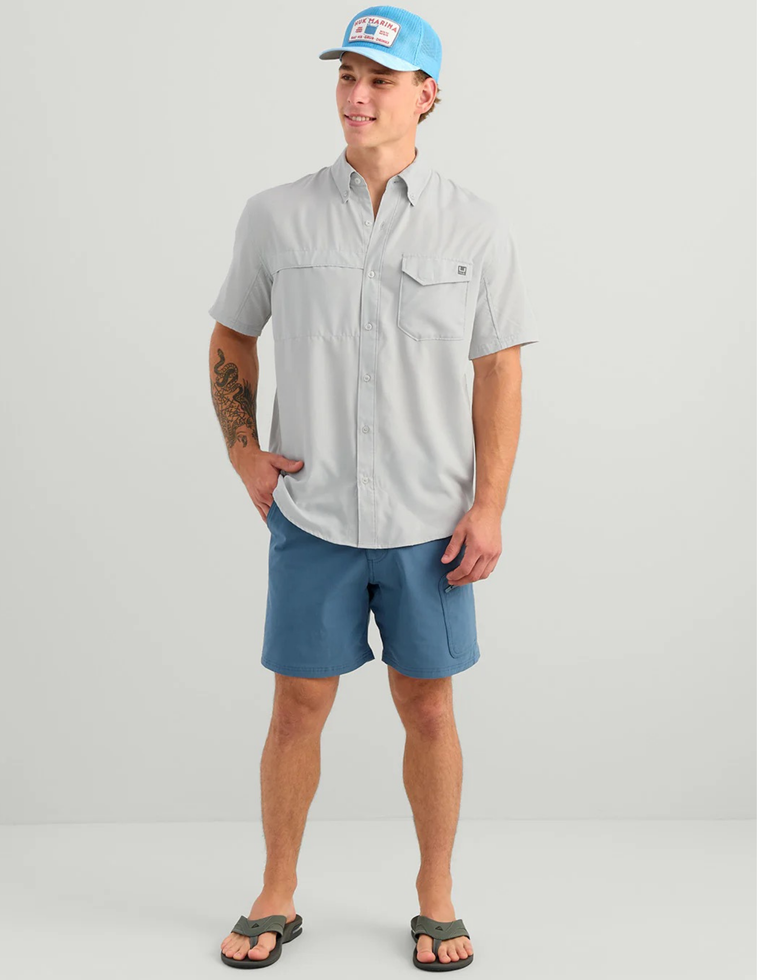 Huk Tidepoint SS Shirt - Seagull