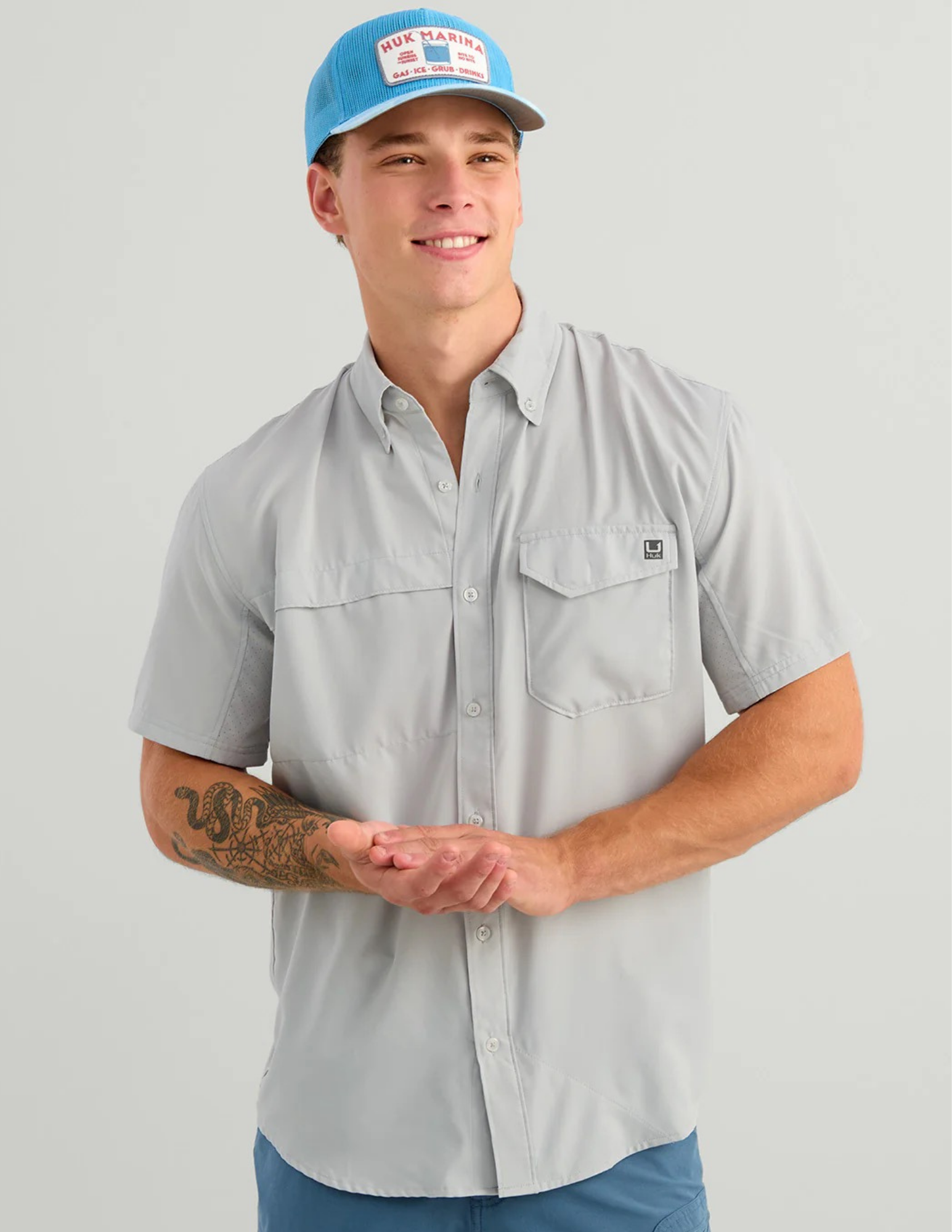 Huk Tidepoint SS Shirt - Seagull