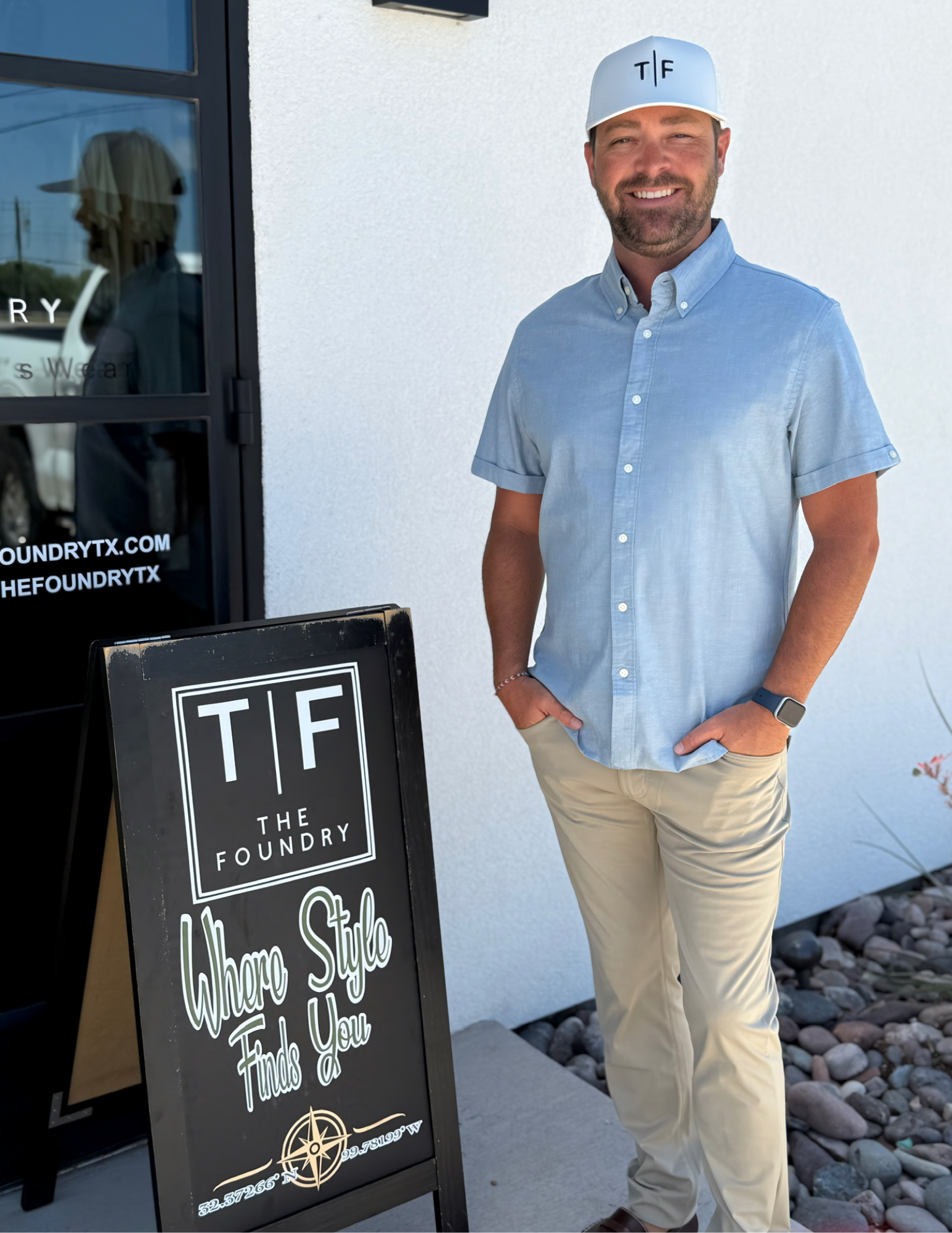 Jachs NY Light Indigo Noho Short Sleeve Shirt - The Foundry