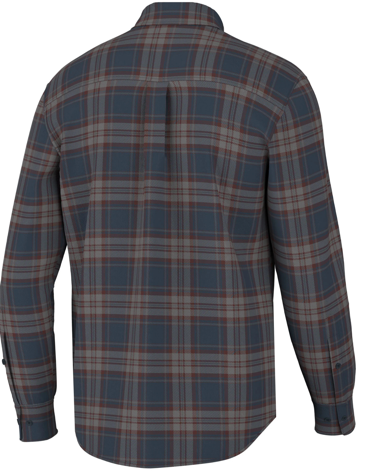 Local Boy Outfitters- Phelan Stretch Flannel- Navy/Charcoal - The Foundry