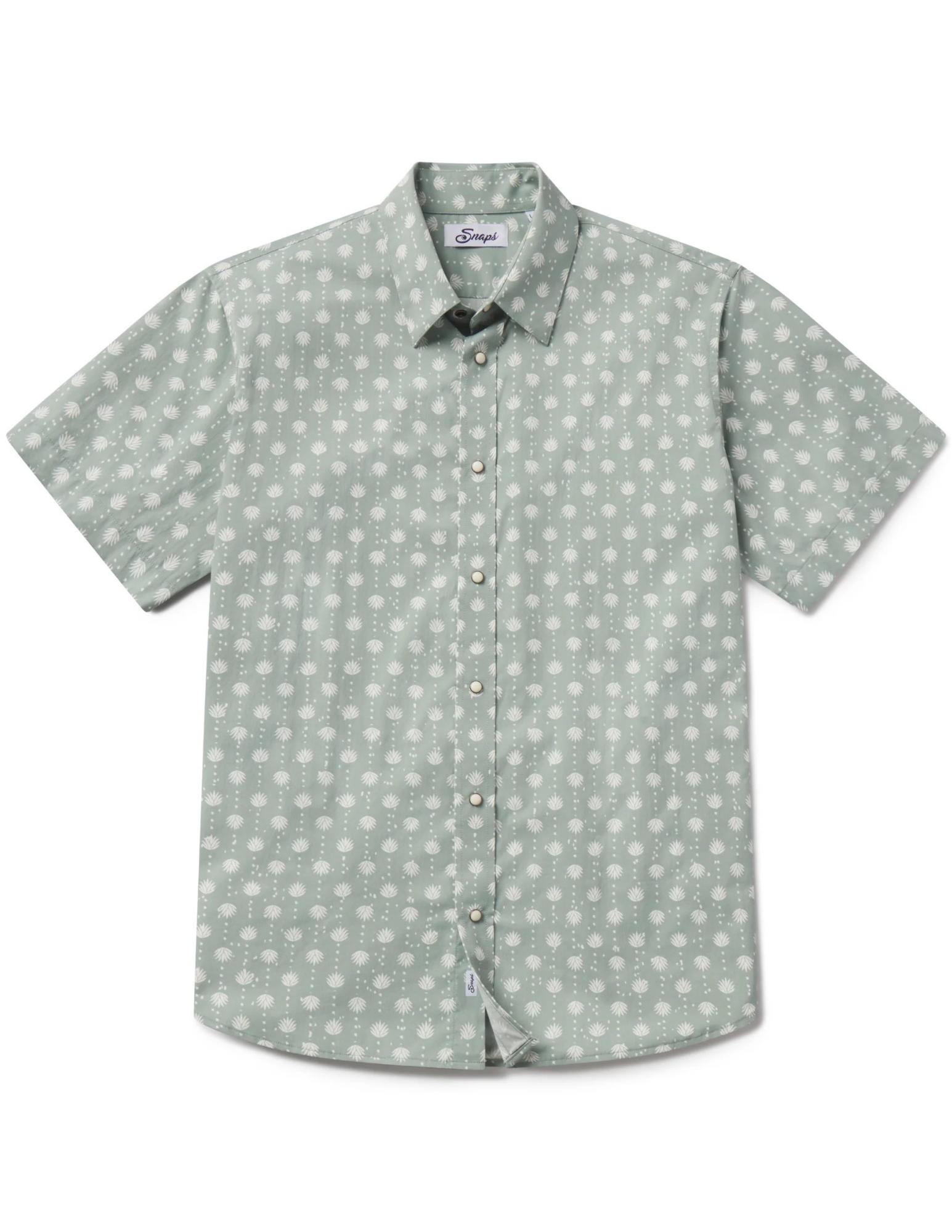 Snaps Nomad Sage Agave SS Pearl Snap