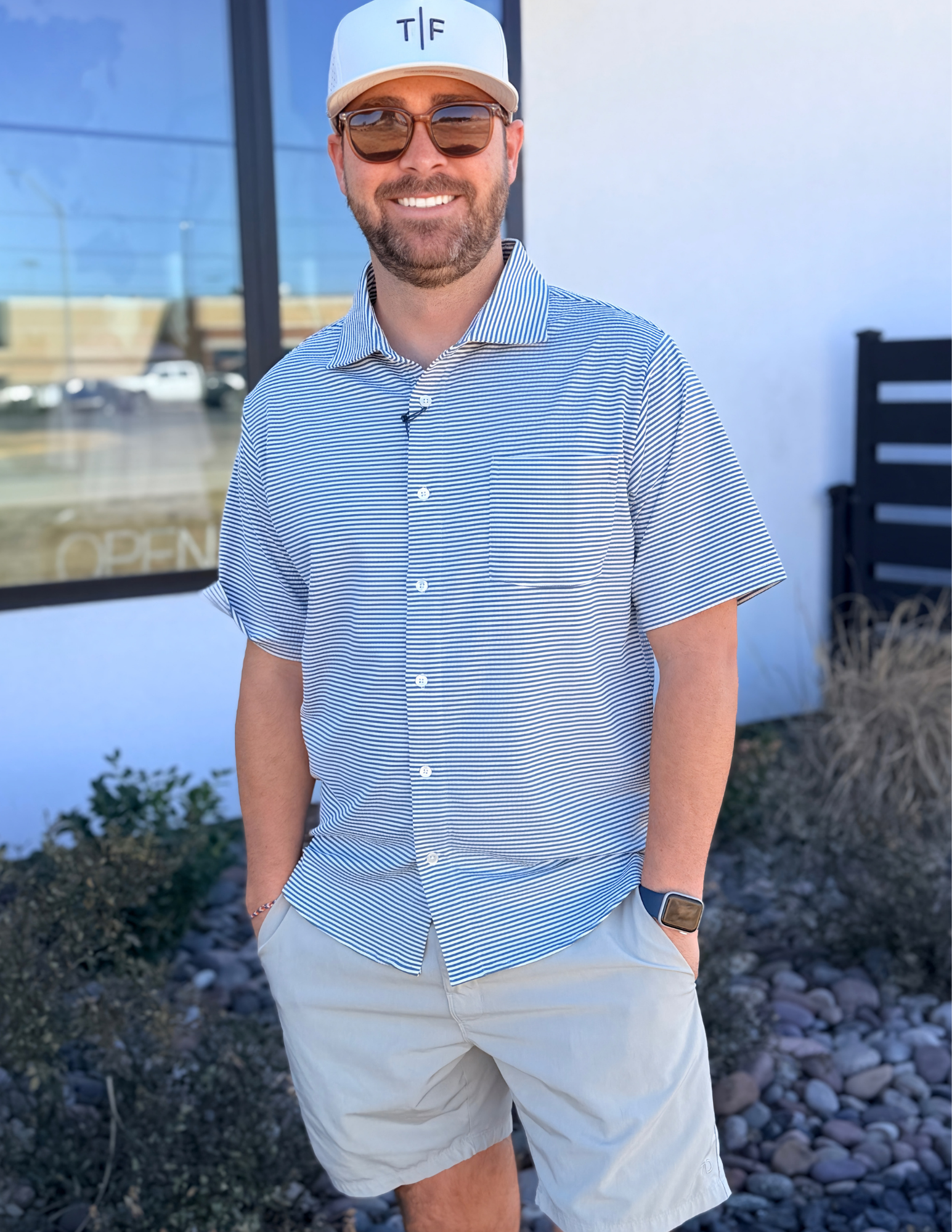 Onward Reserve Drift Button Up Shirt - Naval Academy