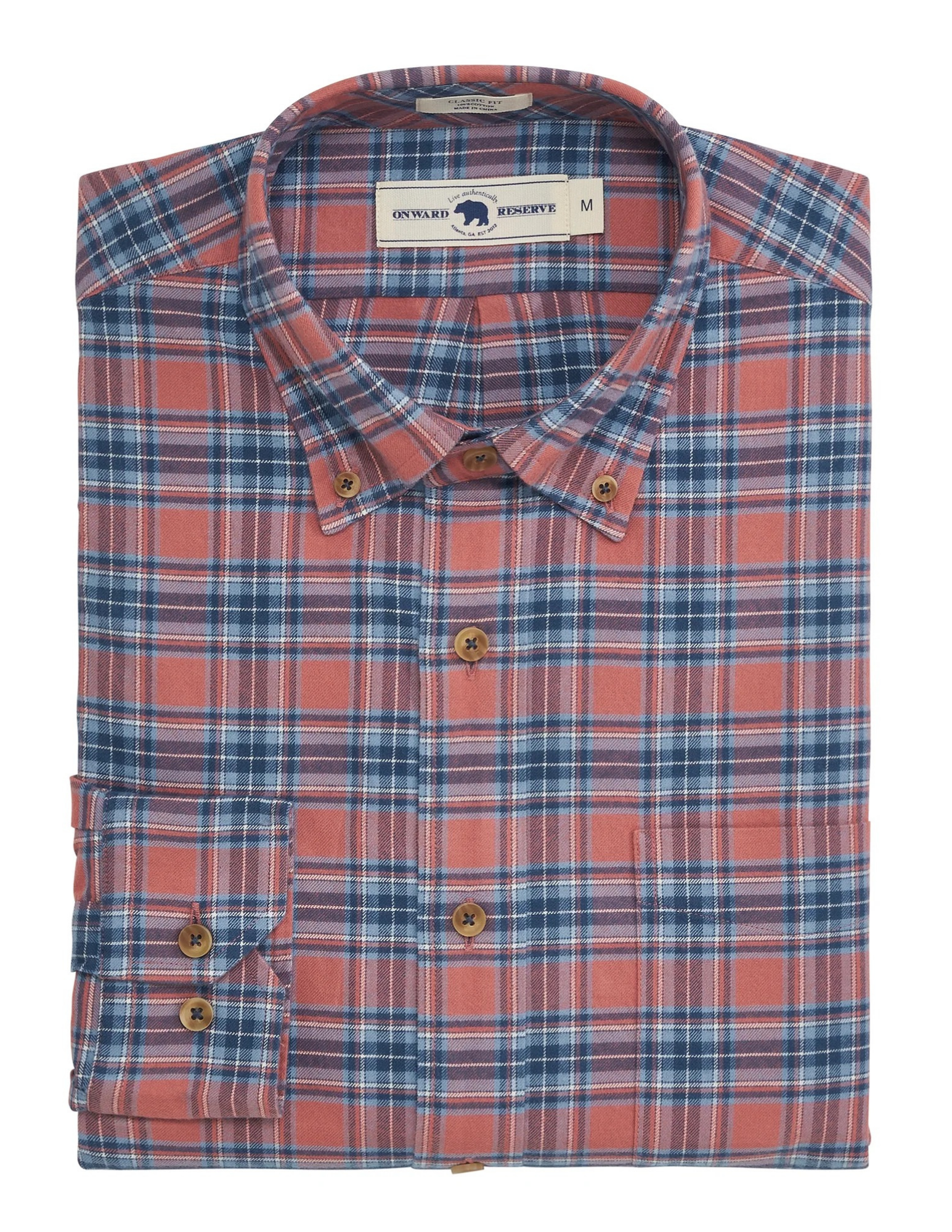 Onward Reserve- Whipcord Featherweight Flannel - Crabapple