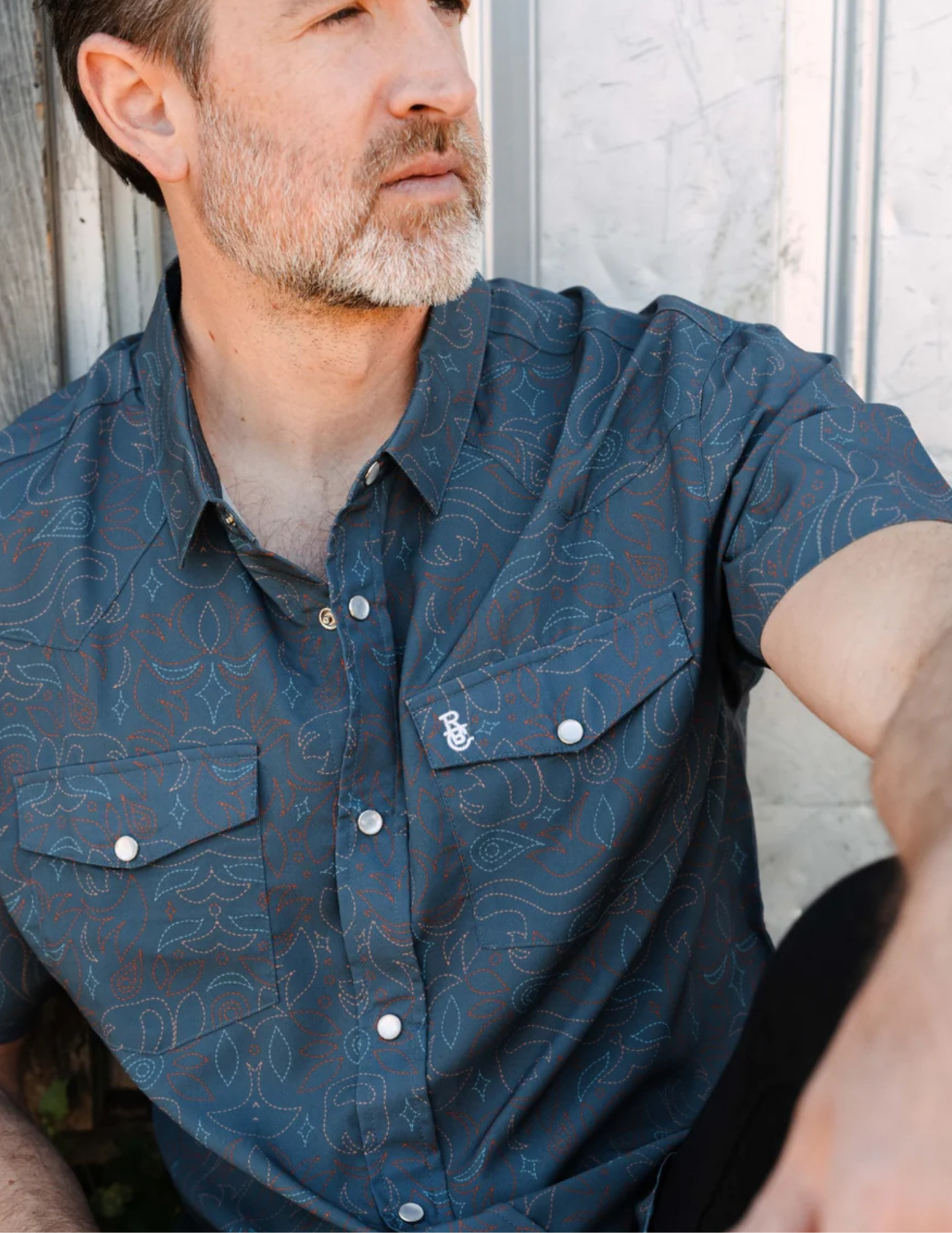Raised By Coyotes- Cowboy Threads Pearl Snap - The Foundry